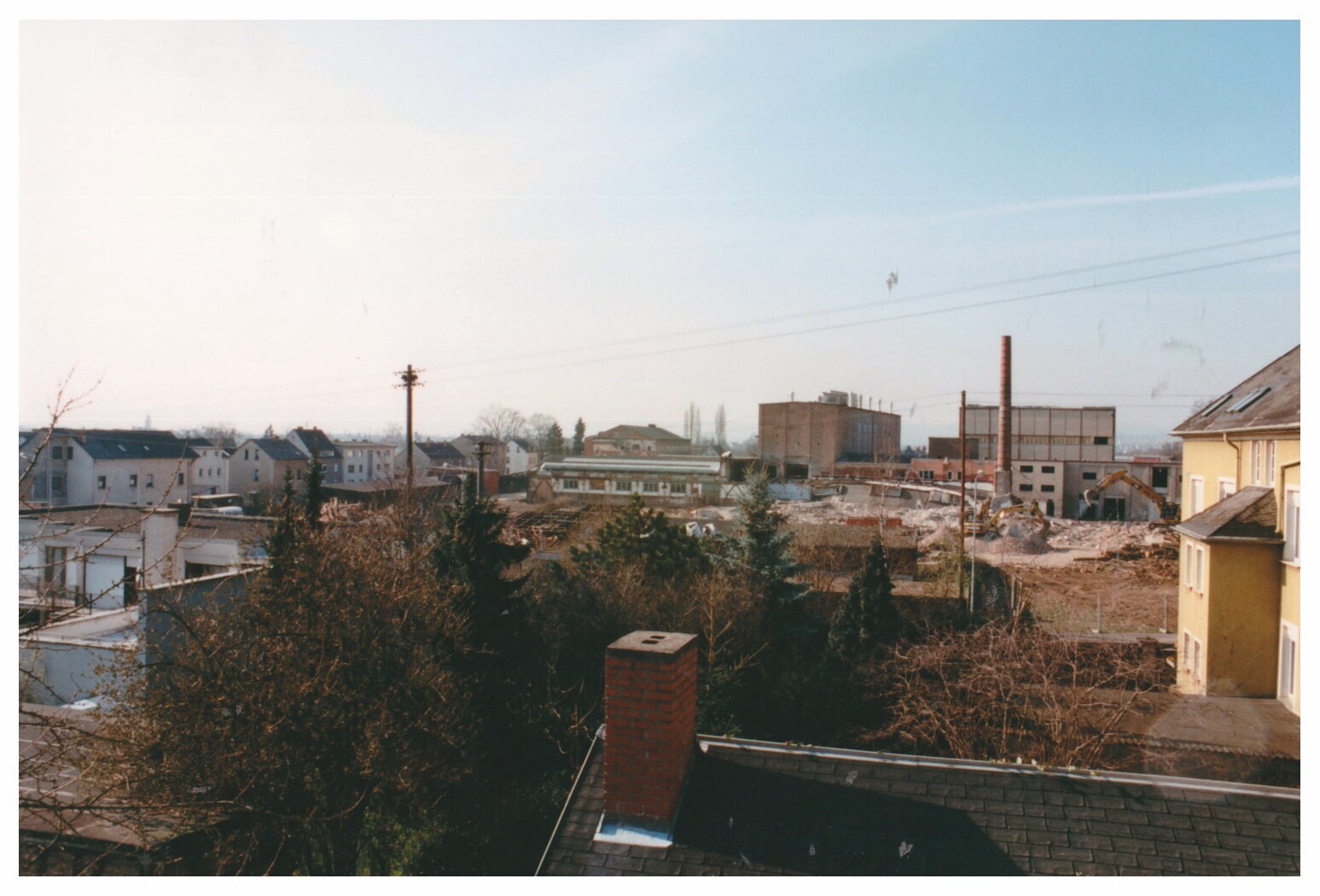 Ansicht Concordiastraße und Didier-Werksgelände beim Abriss 1999, Bendorf (Stiftung Sayner Hütte, Rheinisches Eisenkunstguss-Museum CC BY-NC-SA)