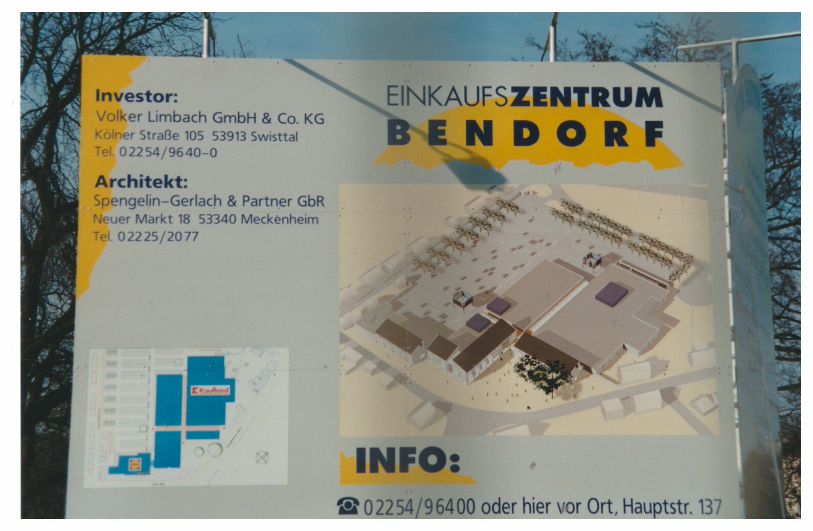 Infoschild Einkaufszentrum Bendorf (Stiftung Sayner Hütte, Rheinisches Eisenkunstguss-Museum CC BY-NC-SA)