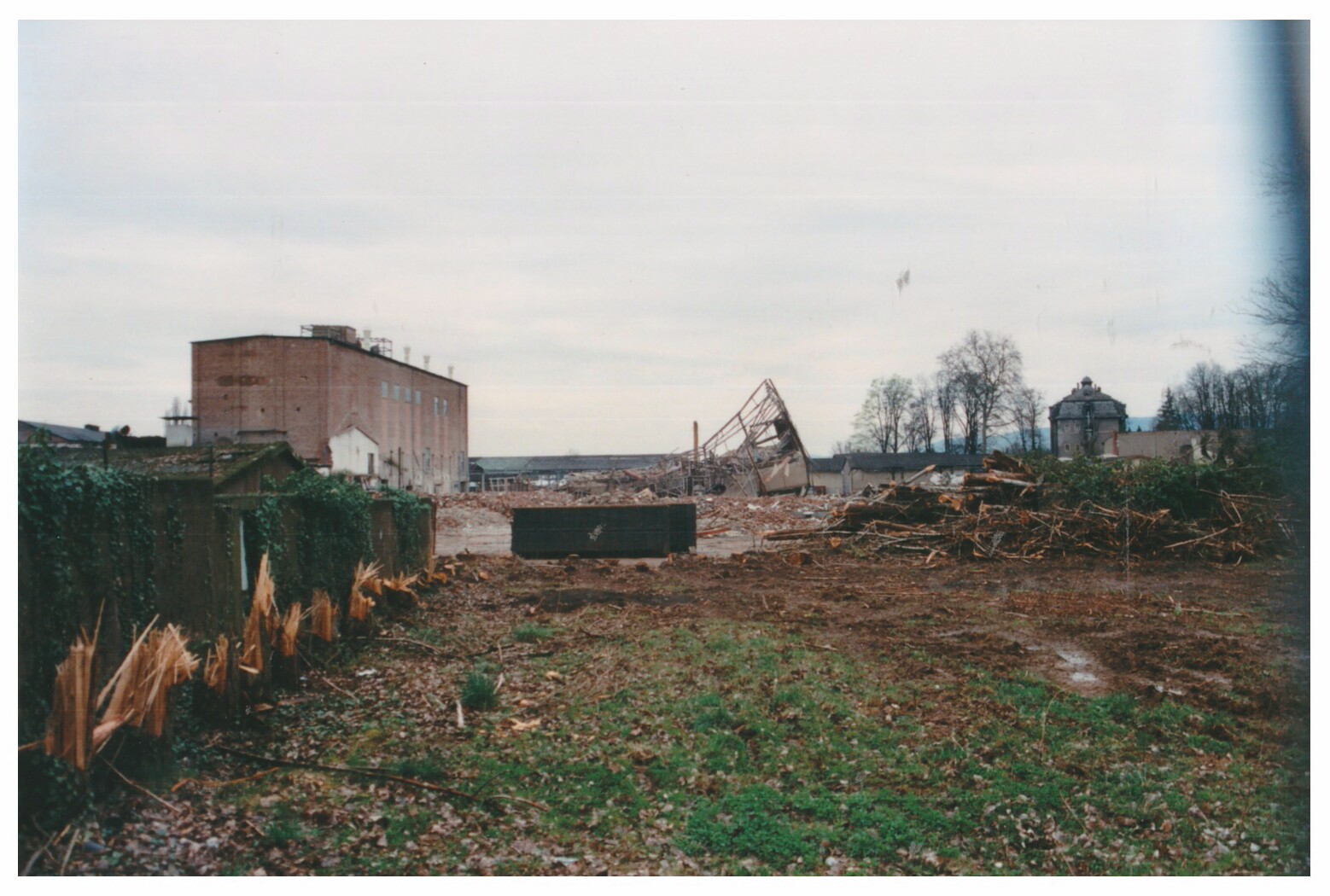 Ansicht Didier-Werke Bendorf beim Abriss, 1999 (Stiftung Sayner Hütte, Rheinisches Eisenkunstguss-Museum CC BY-NC-SA)