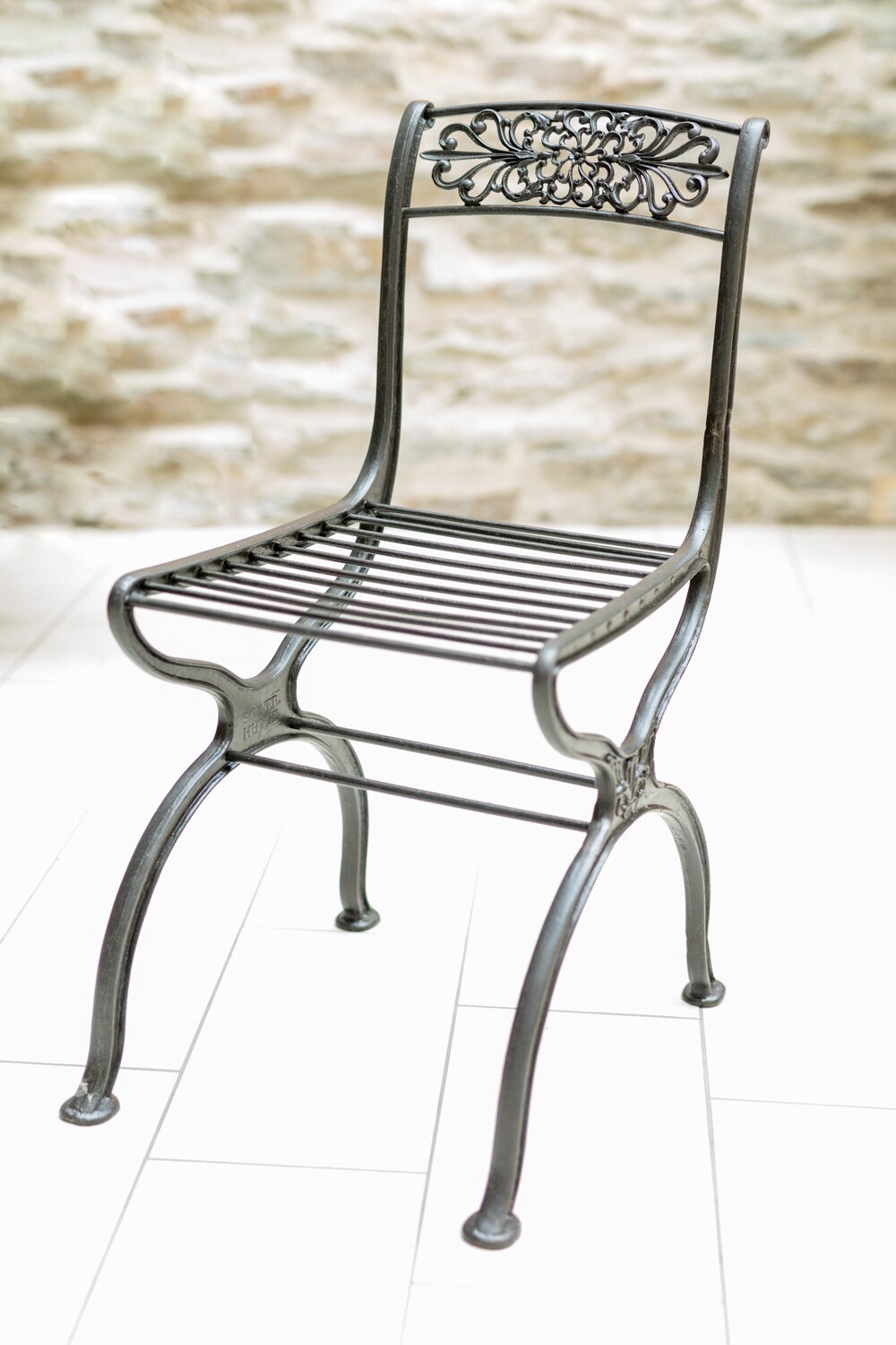 Schinkel-Stuhl ohne Armlehne "SAYNER HÜTTE" (Stiftung Sayner Hütte, Rheinisches Eisenkunstguss-Museum CC BY-NC-SA)