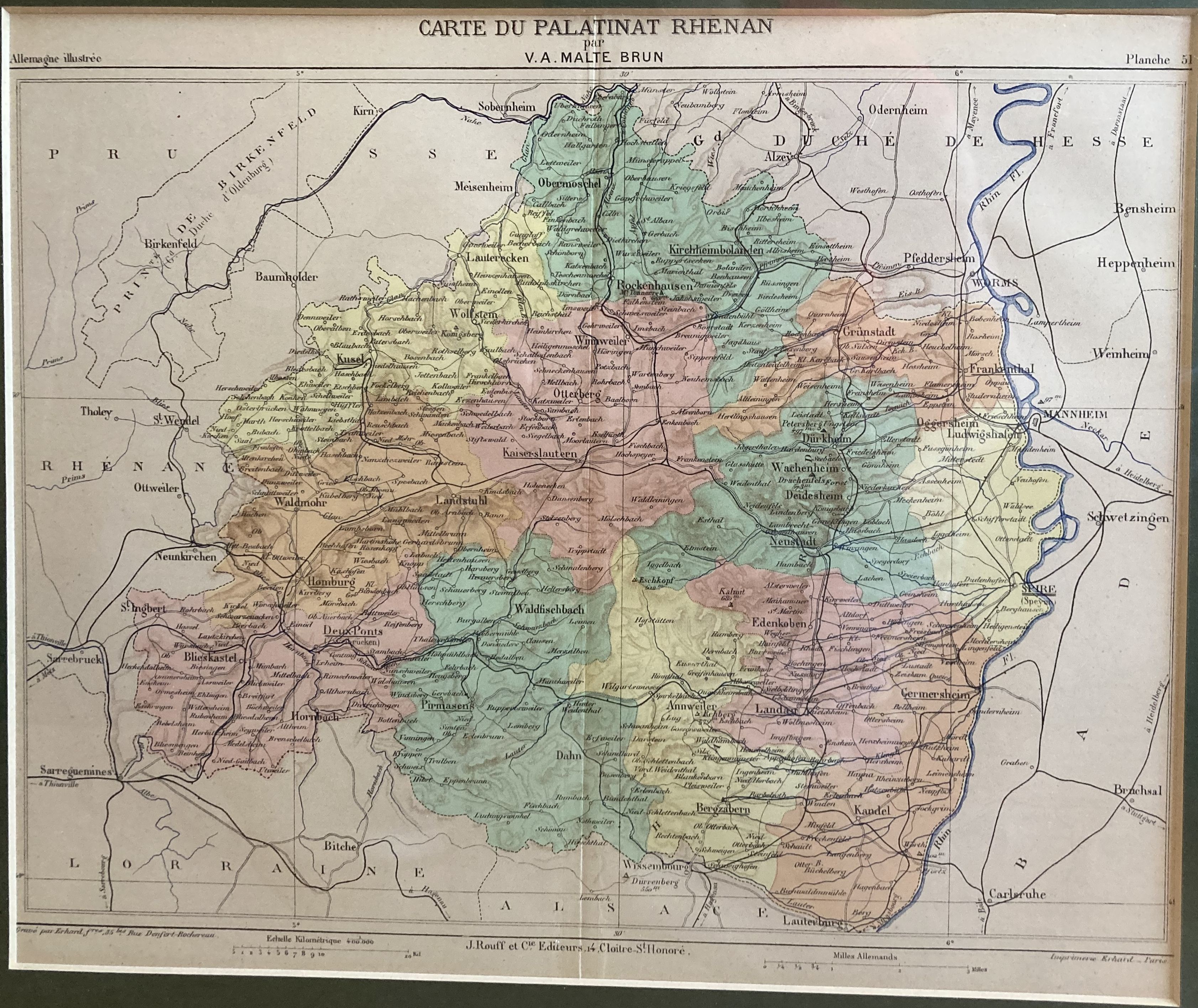 Carte du Palatinat Rhenan (Museum unterm Trifels CC BY-NC-SA)