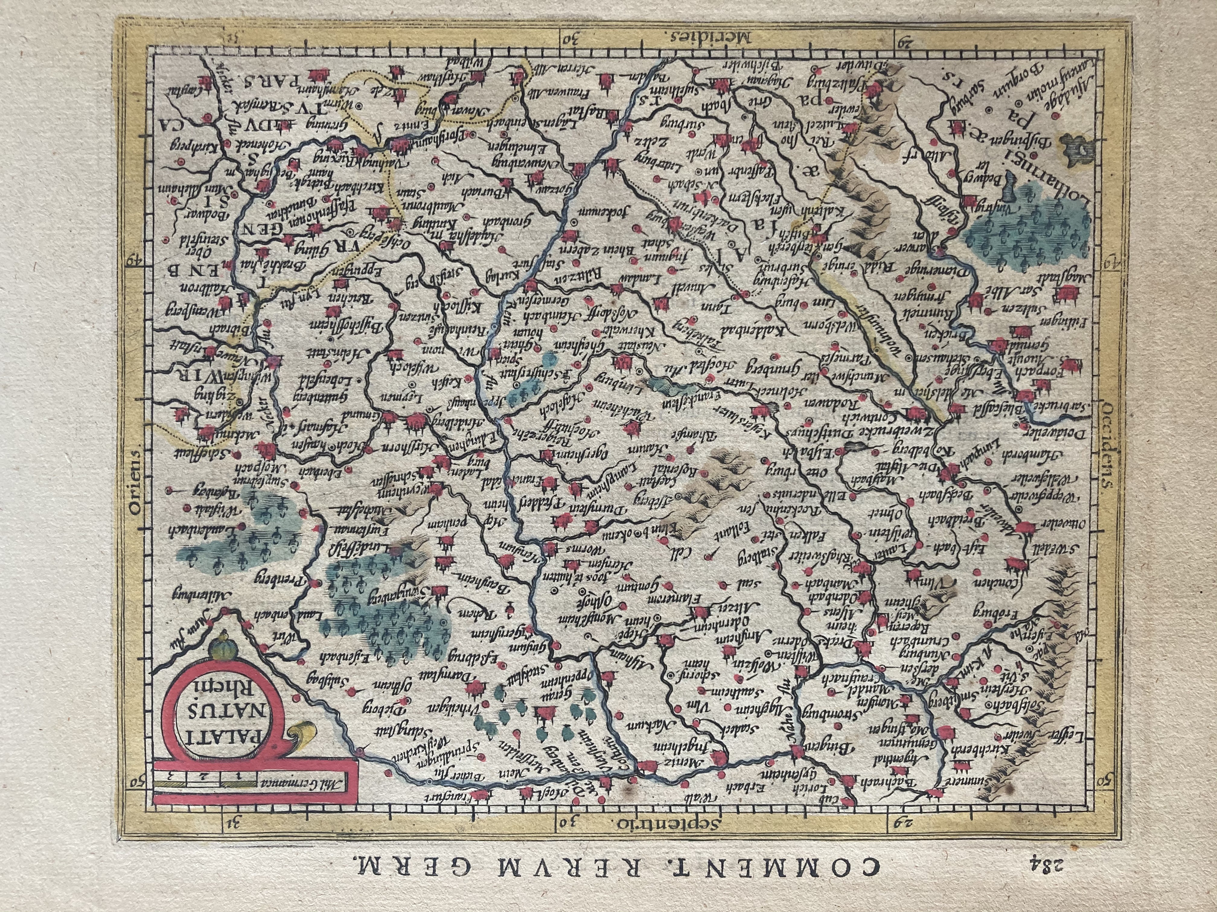 Karte "Palatinatus Rheni" (Museum unterm Trifels CC BY-NC-SA)
