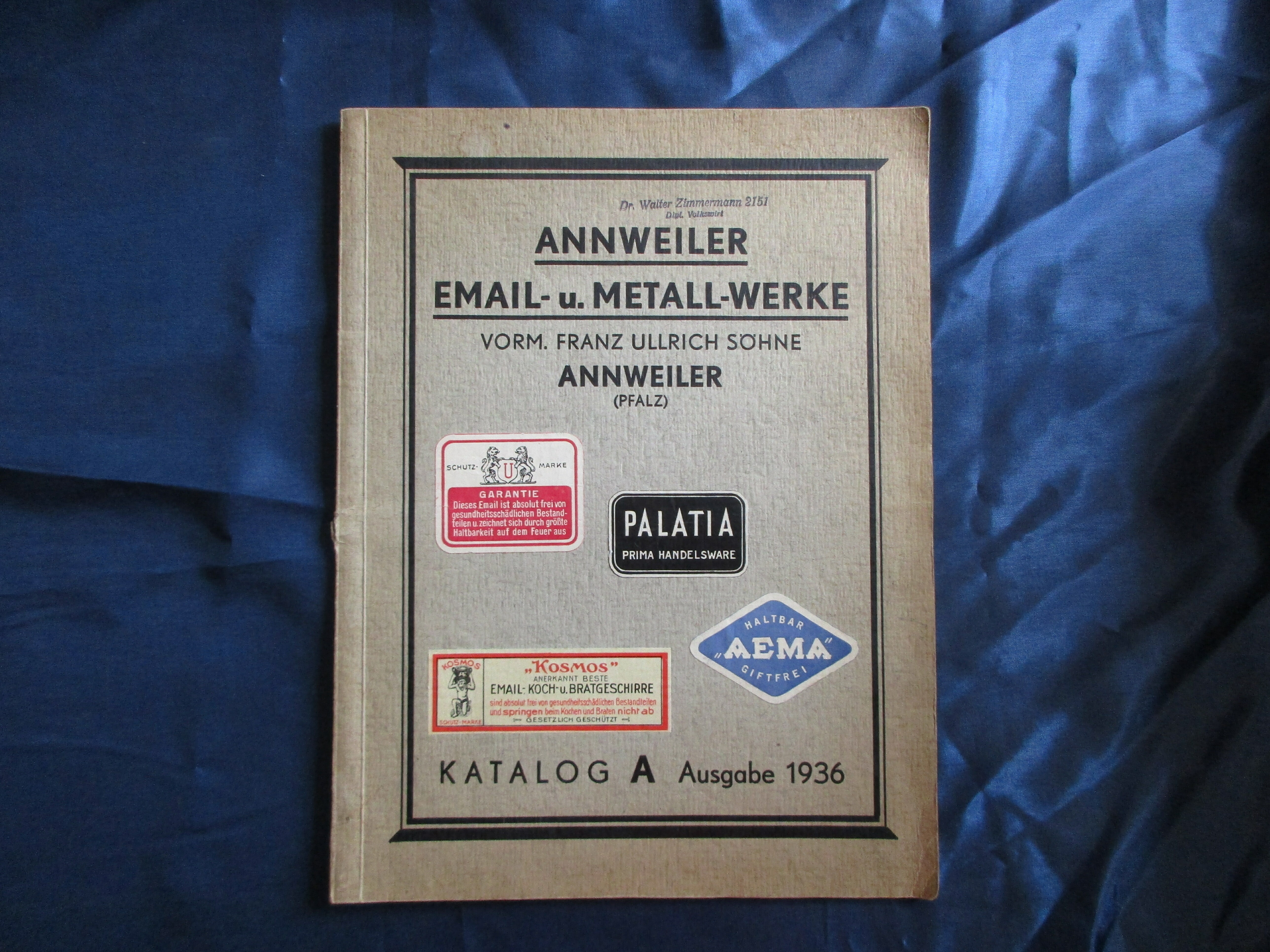 Preiskatalog „Annweiler Email-u. Metall-Werke“ (Museum unterm Trifels CC BY-NC-SA)
