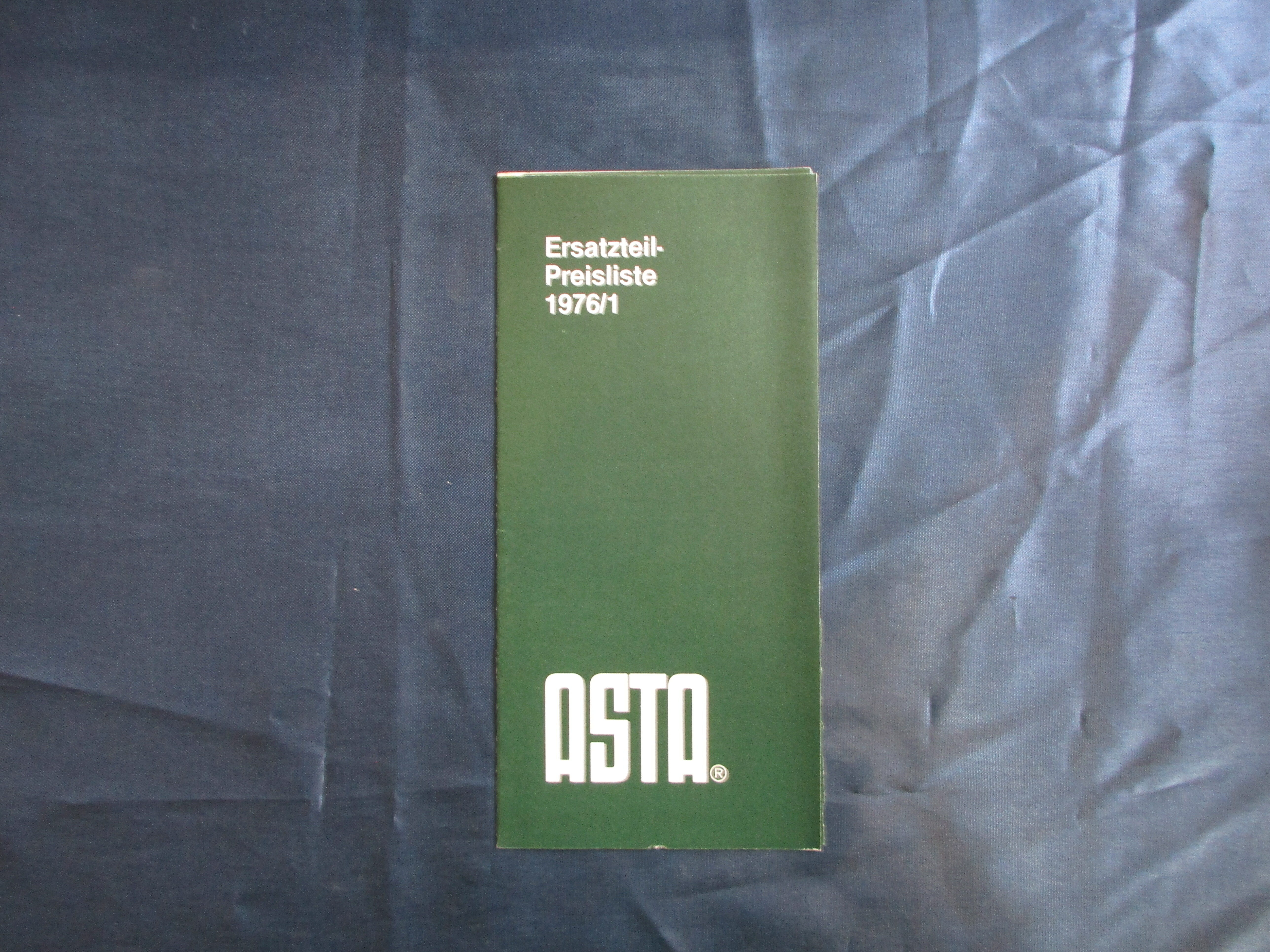 „ASTA“ Ersatzteil-Preisliste 1976/1 (Museum unterm Trifels CC BY-NC-SA)