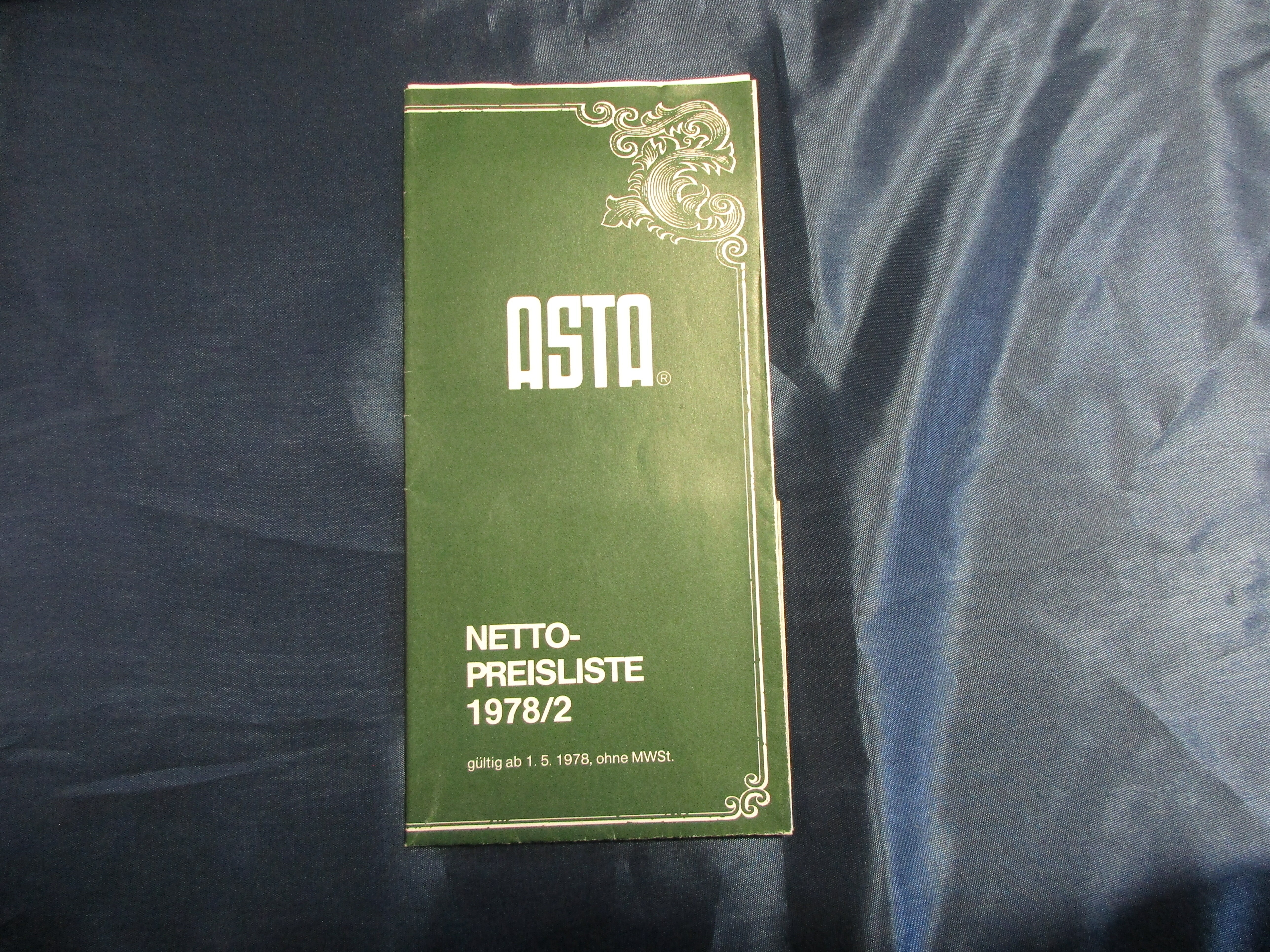 Werbeflyer „ASTA Netto-Preisliste 1978/2 (Museum unterm Trifels CC BY-NC-SA)