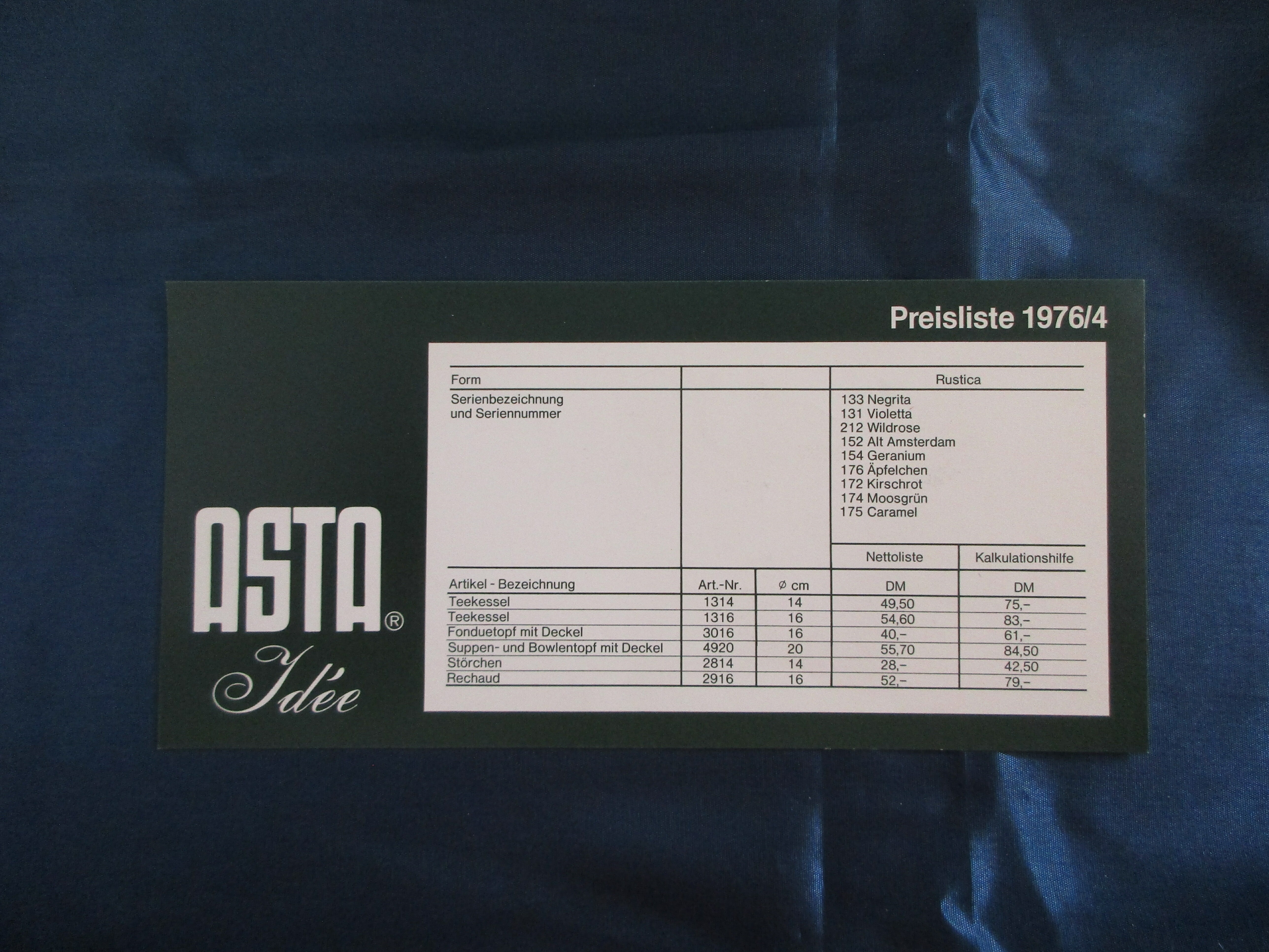 Flyer „ASTA Idee Preisliste 1976/4““ (Museum unterm Trifels CC BY-NC-SA)