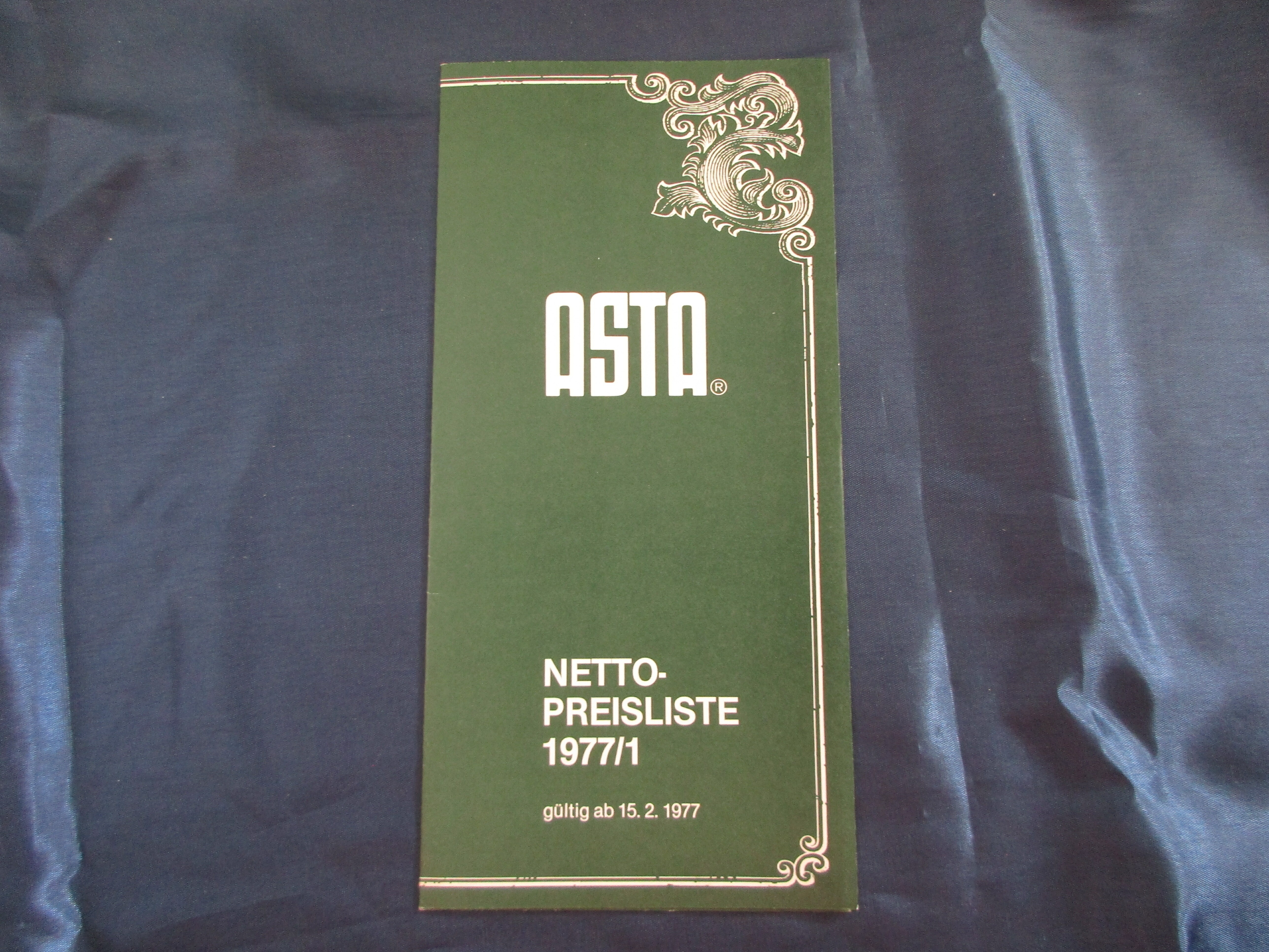 ASTA Netto-Preisliste 1977/1 (Museum unterm Trifels CC BY-NC-SA)