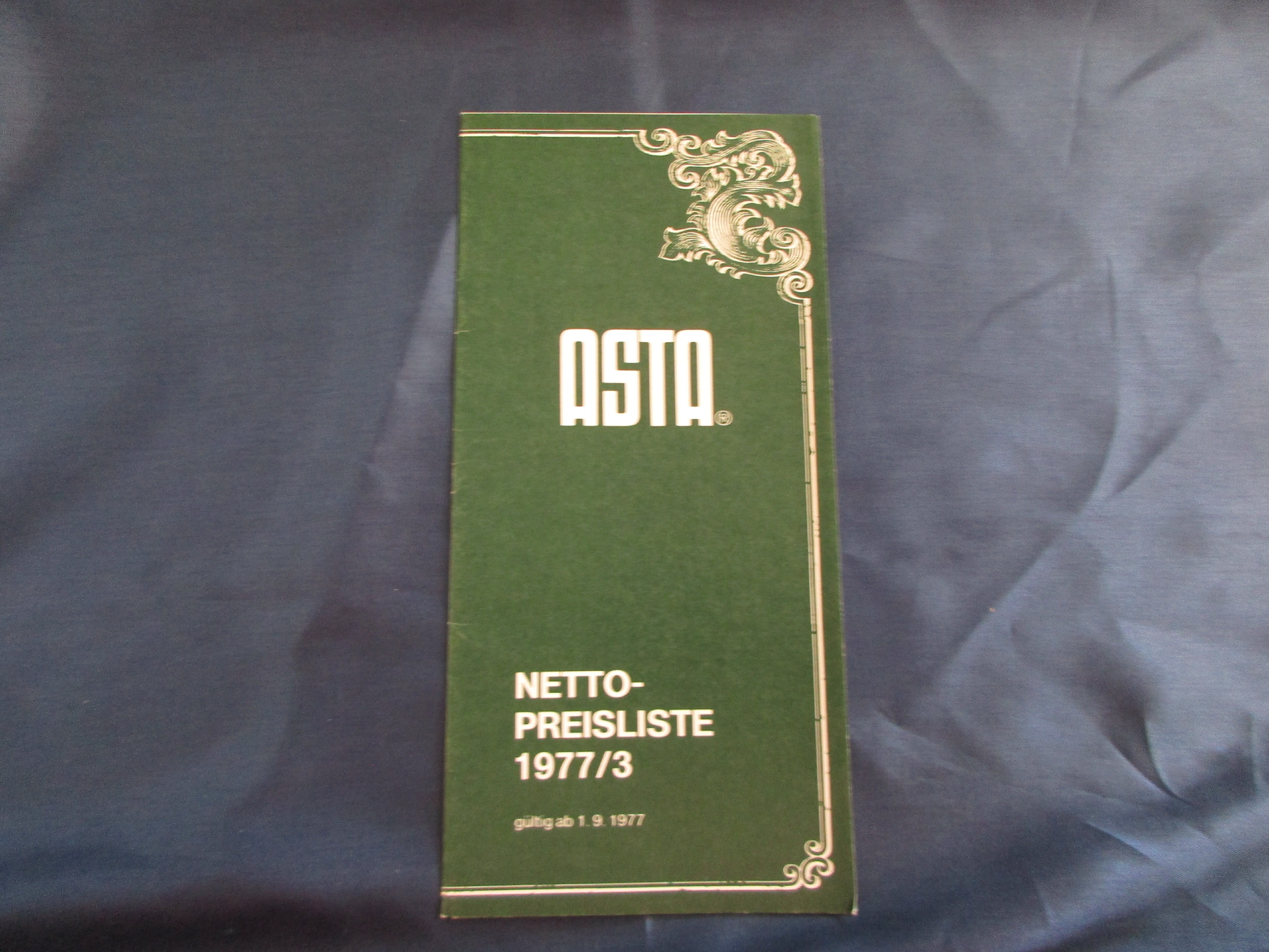 ASTA Netto-Preisliste 1977/1 (Museum unterm Trifels CC BY-NC-SA)