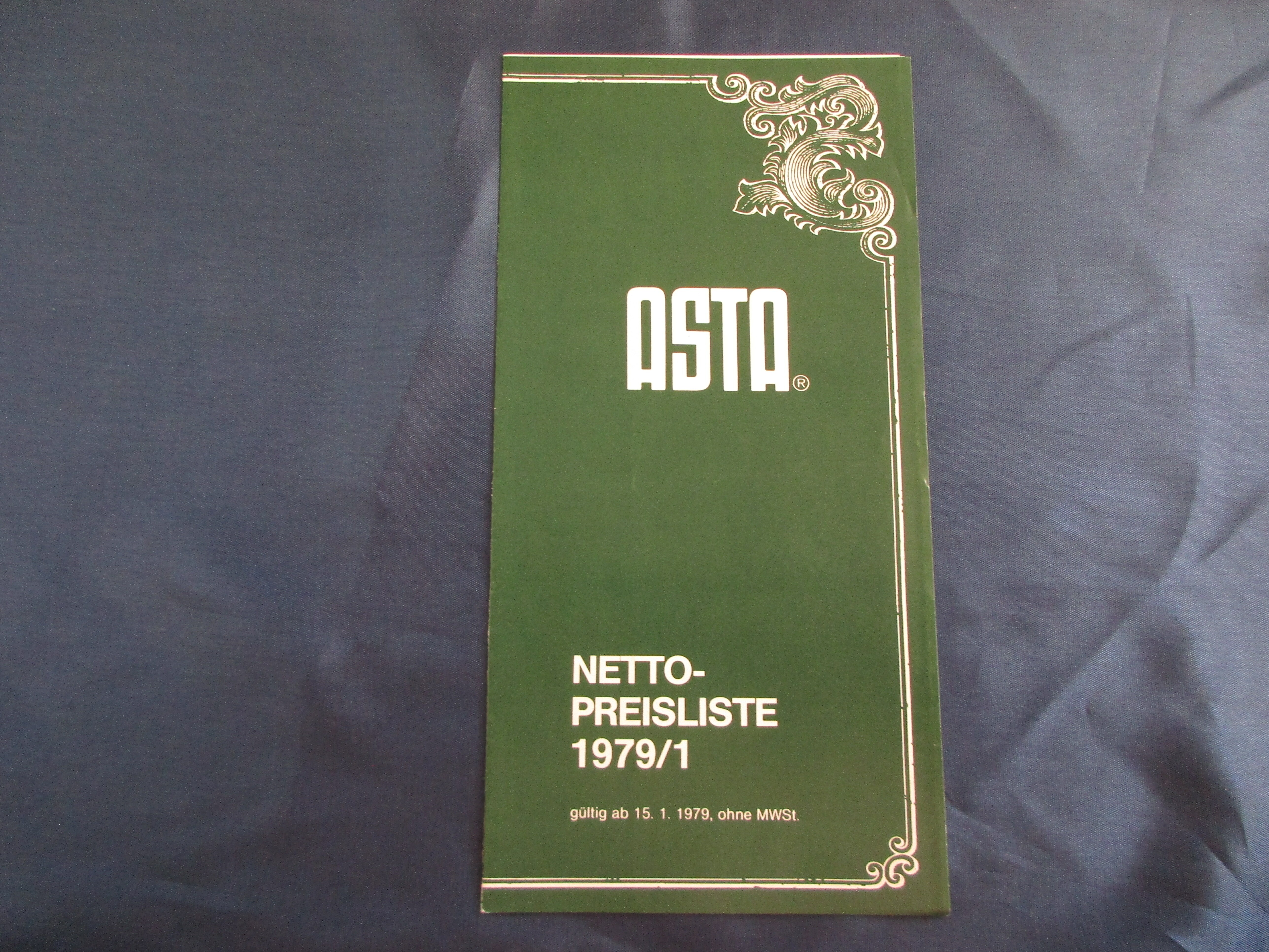 ASTA Netto-Preisliste 1979/1 (Museum unterm Trifels CC BY-NC-SA)