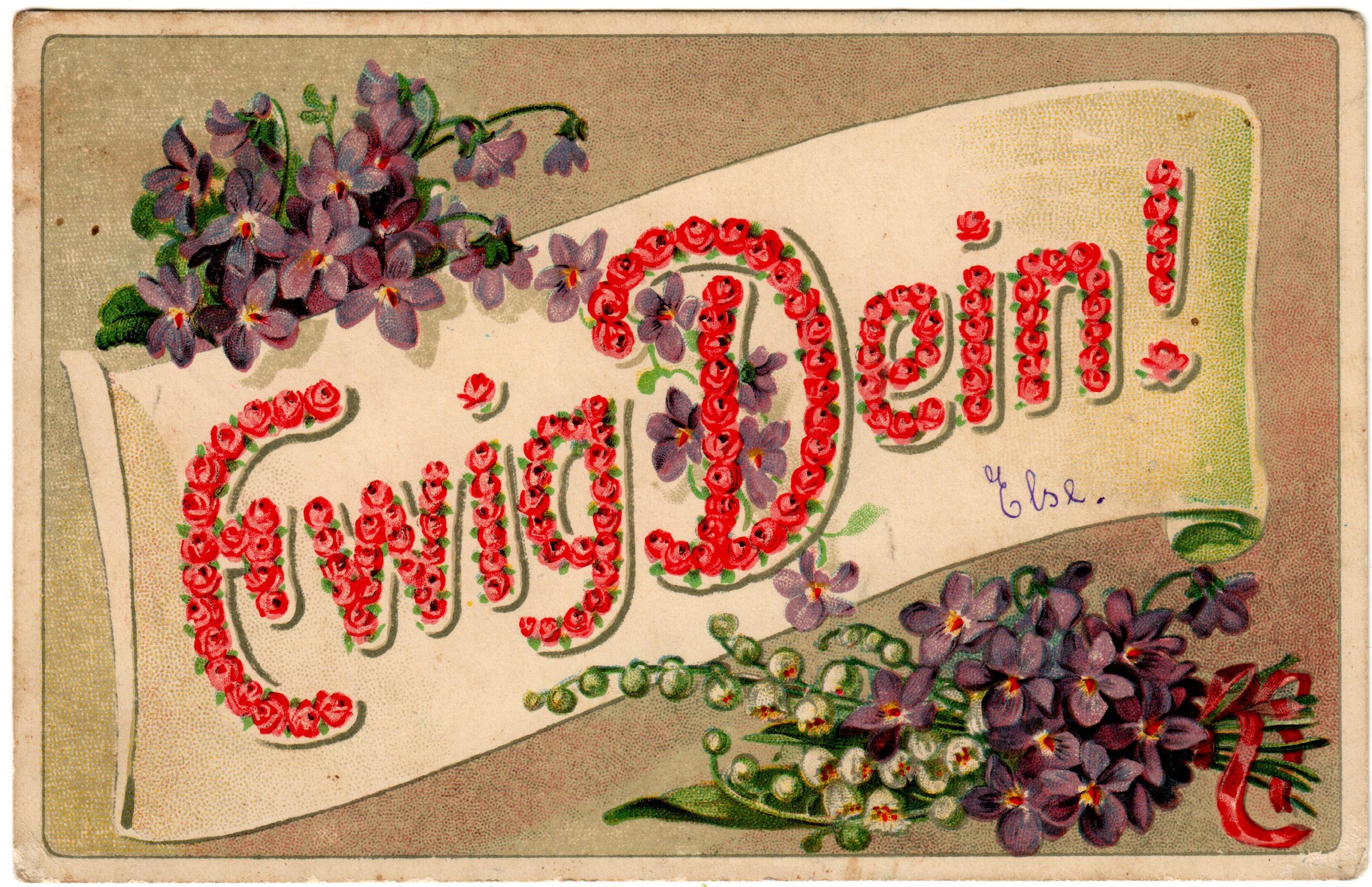 Feldpostkarte "Ewig Dein!" (Museum unterm Trifels CC BY-NC-SA)