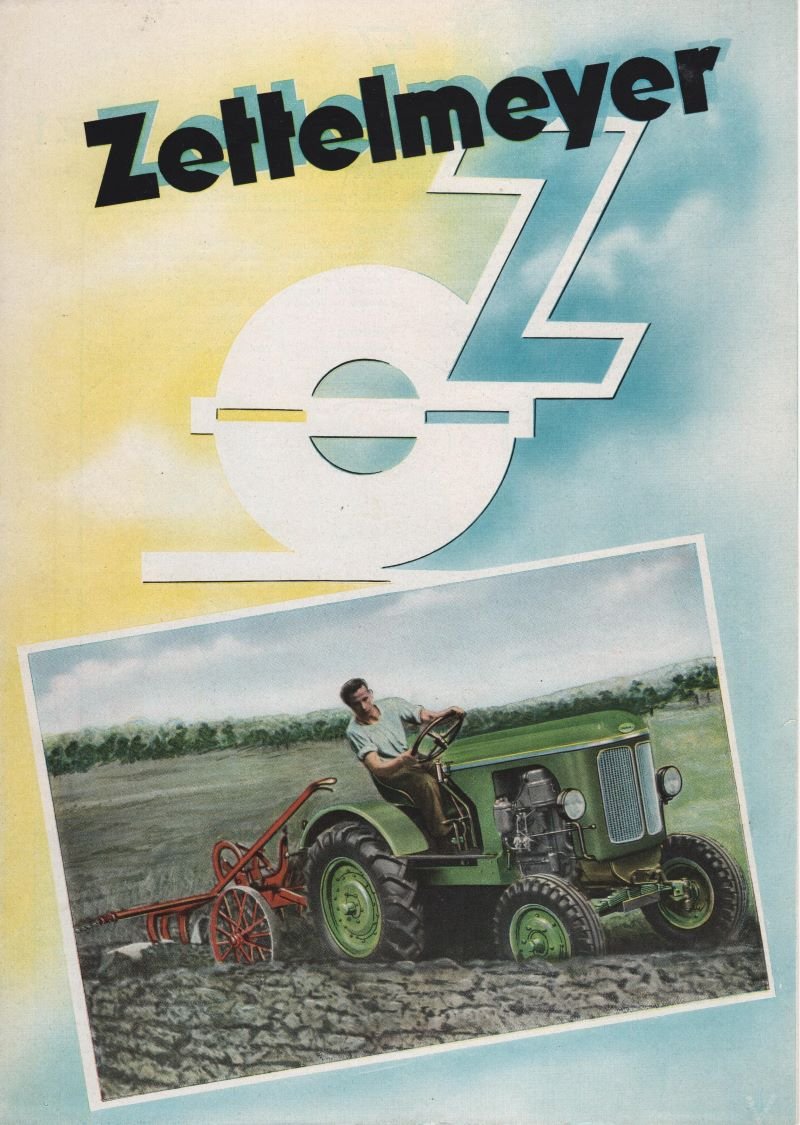 Werbebroschüre der Firma Zettelmeyer für Diesel-Schlepper Z 1 (Freilichtmuseum Roscheider Hof CC0)