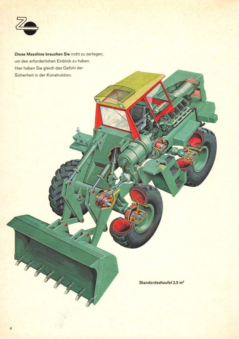Werbeblatt der Firma Zettelmeyer für den Radlader Typ L 2000 (Freilichtmuseum Roscheider Hof CC0)