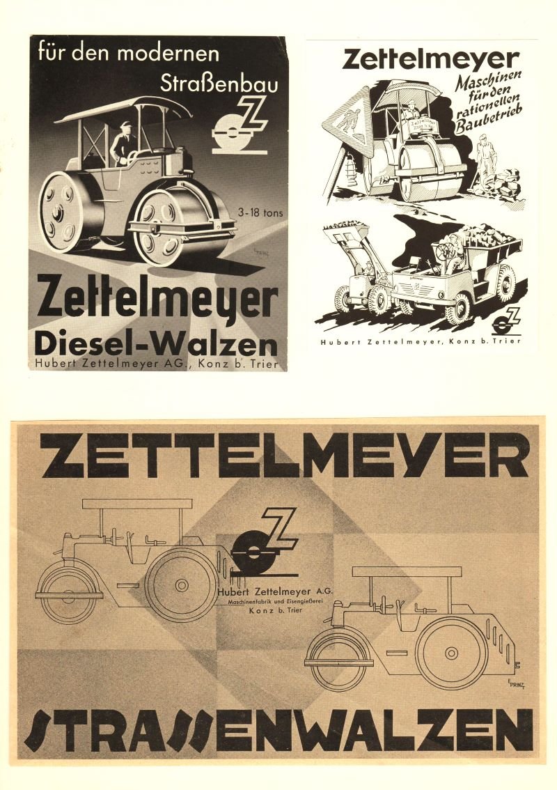 Druckvorlagen des Industriegrafikers Erich Prinz (Freilichtmuseum Roscheider Hof CC0)