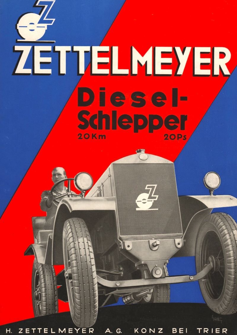 Werbebroschüre für Zettelmeyer Diesel-Schlepper (Freilichtmuseum Roscheider Hof CC0)