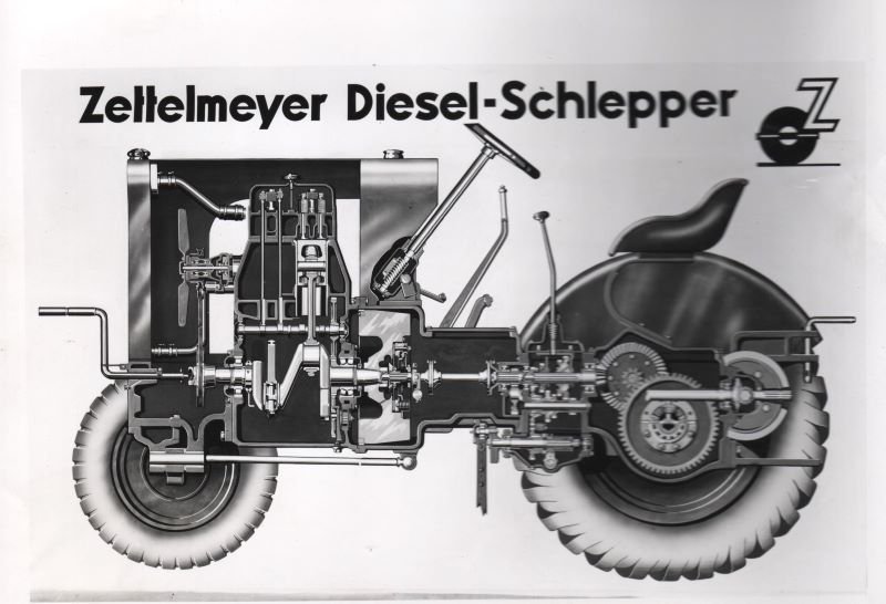 Fotografie eines Zettelmeyer Diesel-Schleppers (Freilichtmuseum Roscheider Hof CC0)