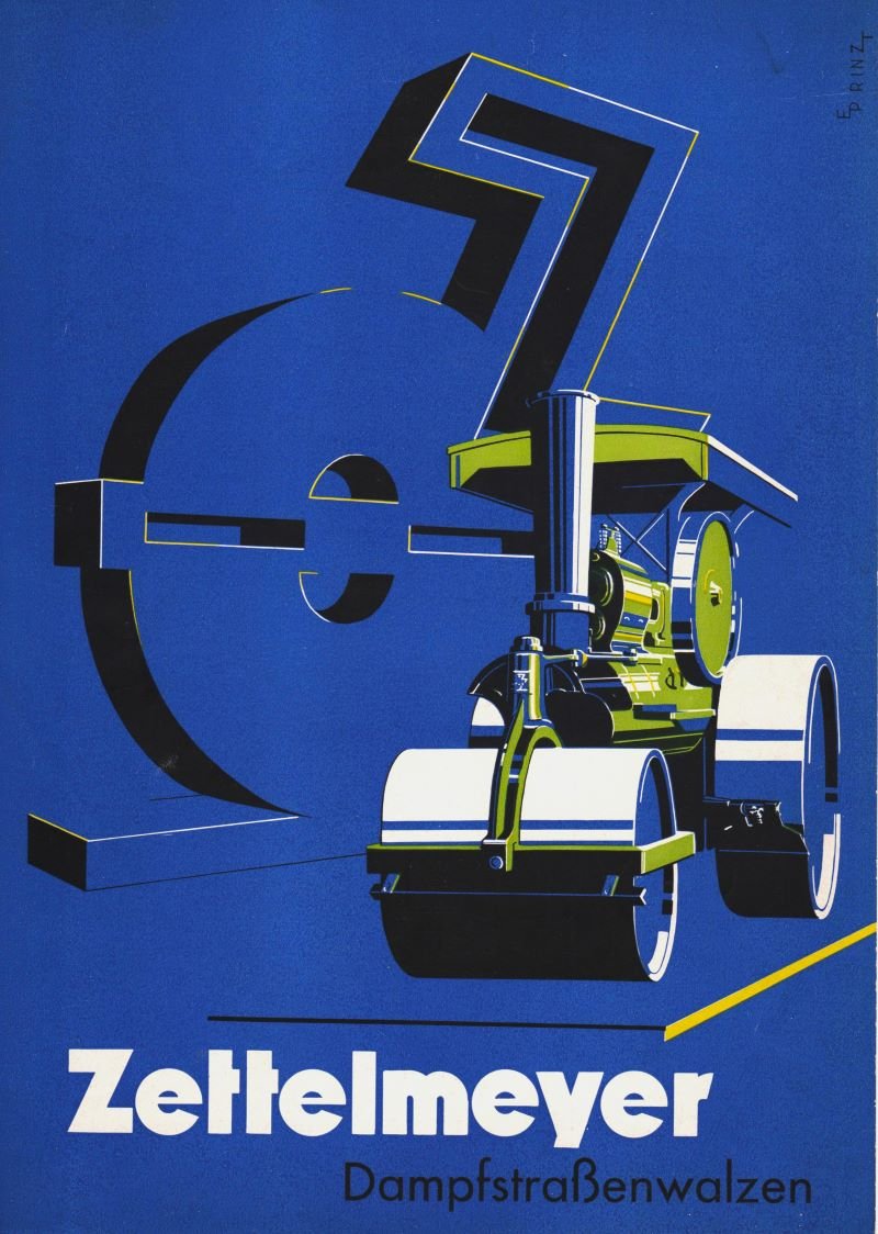 Werbebroschüre der Firma Zettelmeyer für Dampfstraßenwalzen (Freilichtmuseum Roscheider Hof CC0)
