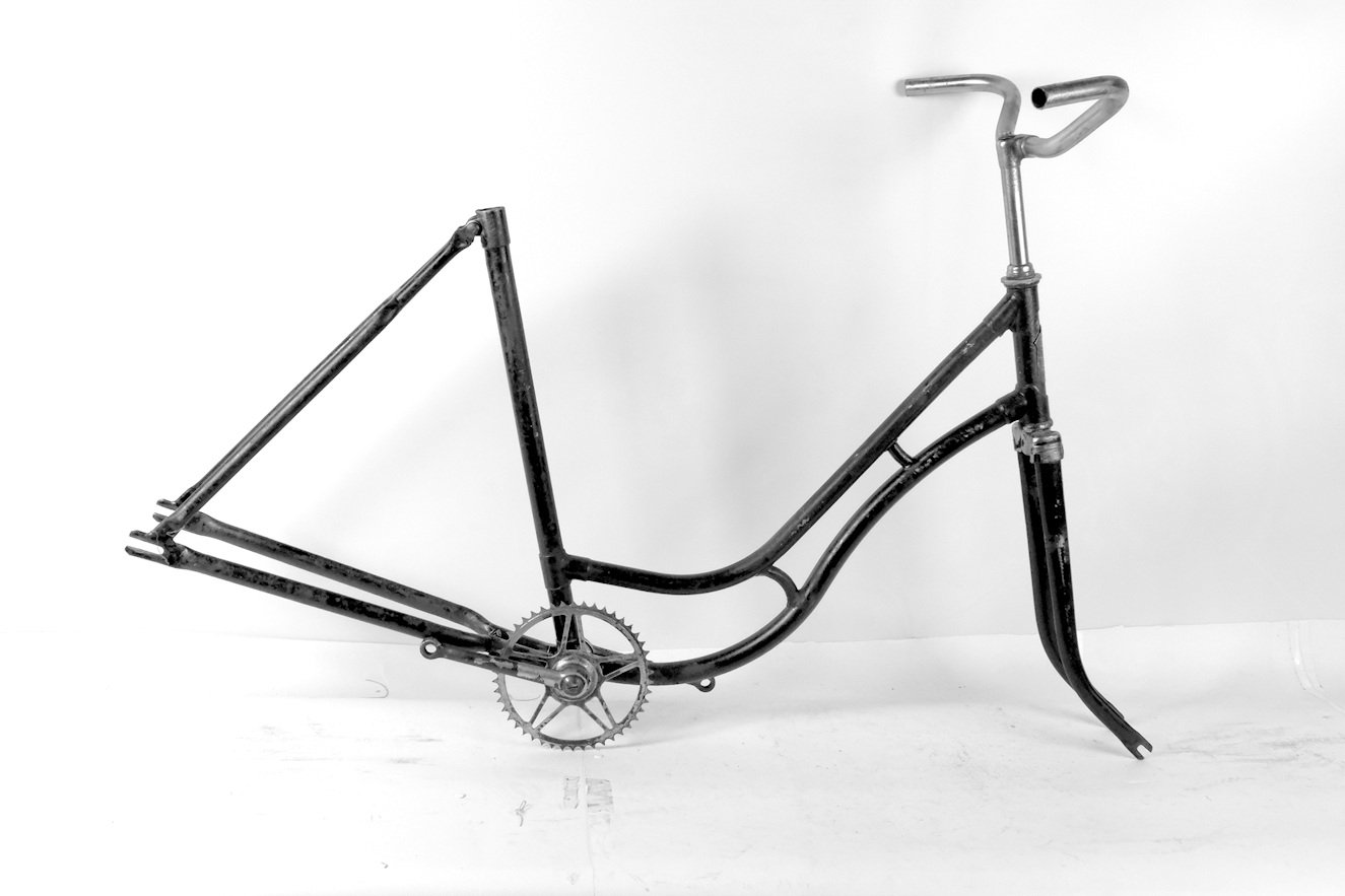 Fahrrad Rahmen Marke "Meister" (Freilichtmuseum Roscheider Hof CC0)
