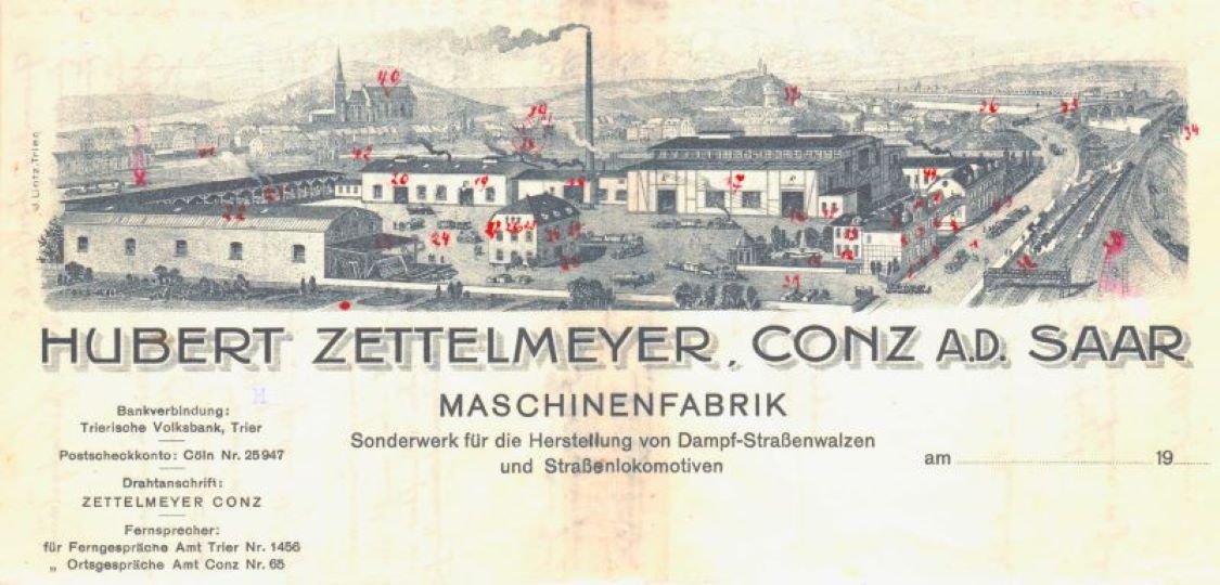 Briefkopf der Firma Zettelmeyer (Freilichtmuseum Roscheider Hof CC0)