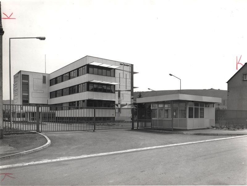 Fotografie des Verwaltungsgebäudes der Firma Zettelmeyer (Freilichtmuseum Roscheider Hof CC0)
