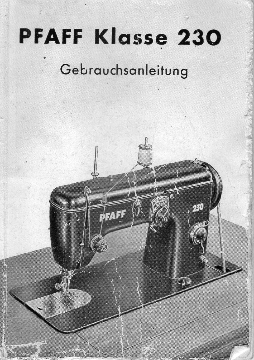 Bedienungsanleitung für Nähmaschone Pfaff Mod. 230 (Freilichtmuseum Roscheider Hof CC0)