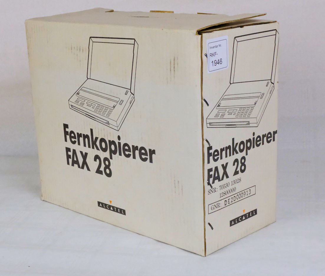 Mobiler Fernkopierer Alcatel Fax 28 (Freilichtmuseum Roscheider Hof CC0)