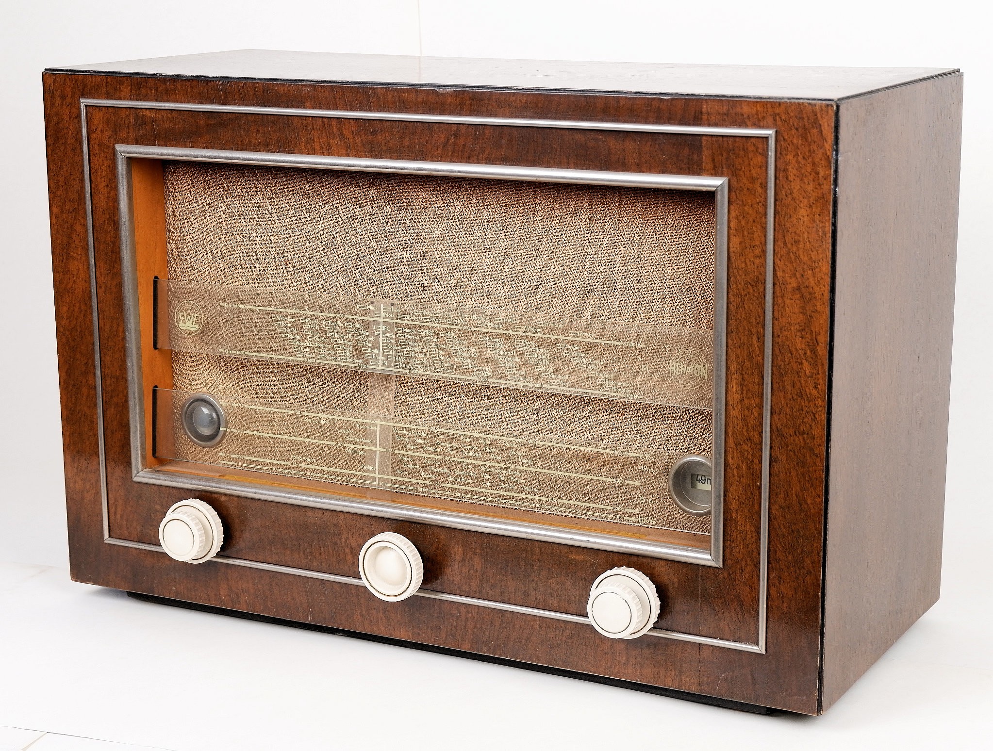 Röhrenradio,	Funktechnische Werke, Typ Heroton 662W (Volkskunde- und Freilichtmuseum Roscheider Hof CC0)
