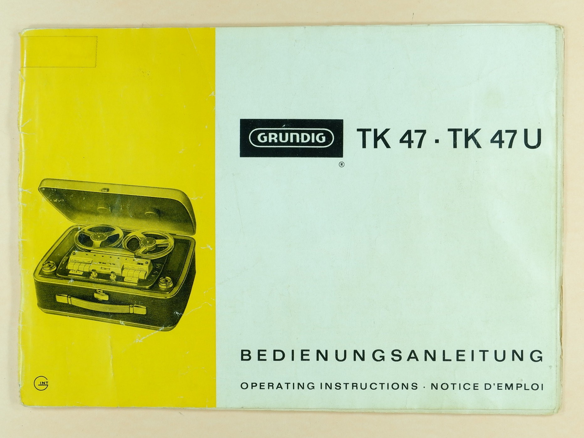 Bedienungsanleitung für Grundig Tonband TK 47 (Volkskunde- und Freilichtmuseum Roscheider Hof CC0)