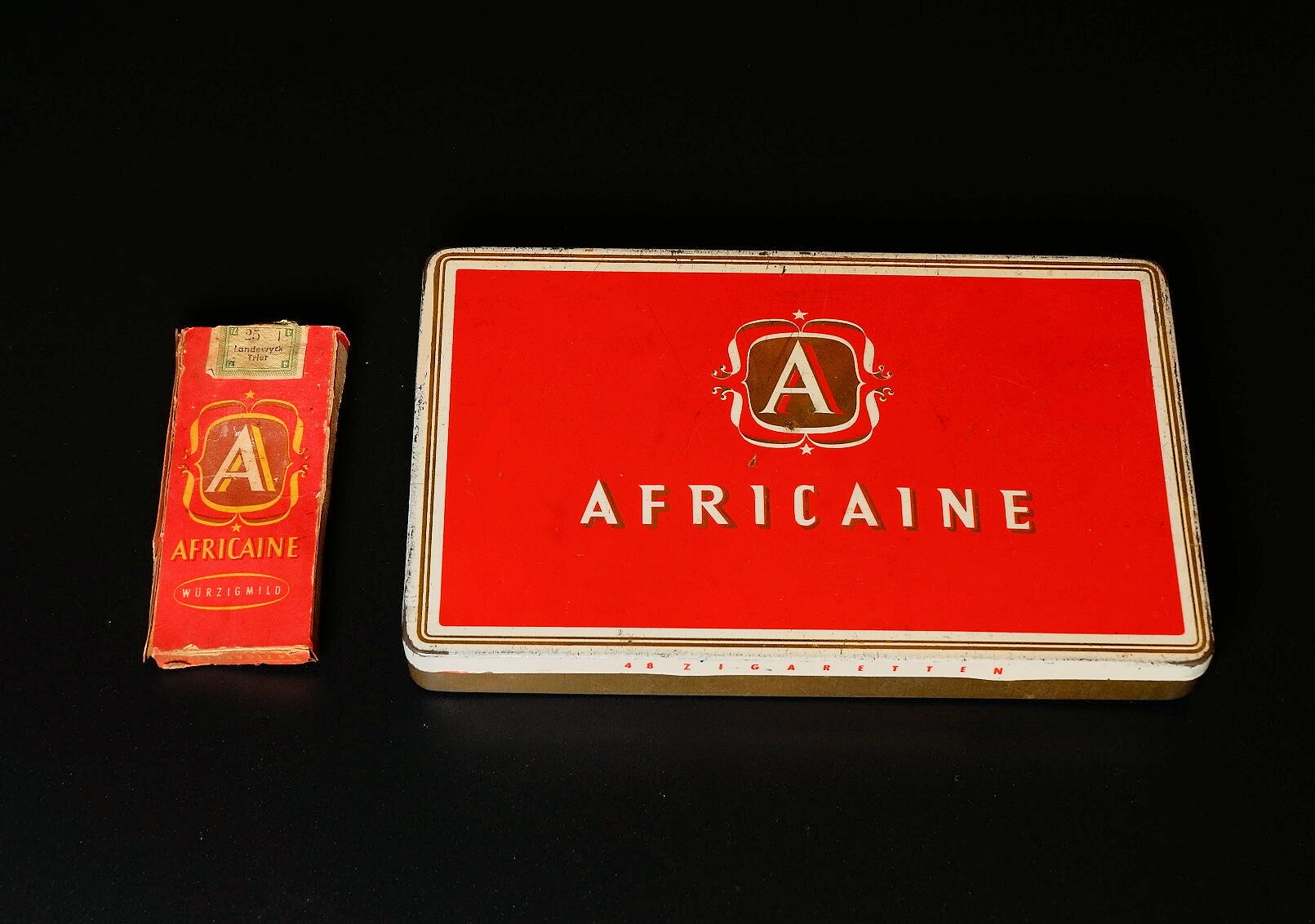 Zigarettenmarke	Africane 4 Stück Pg. (Volkskunde- und Freilichtmuseum Roscheider Hof CC0)