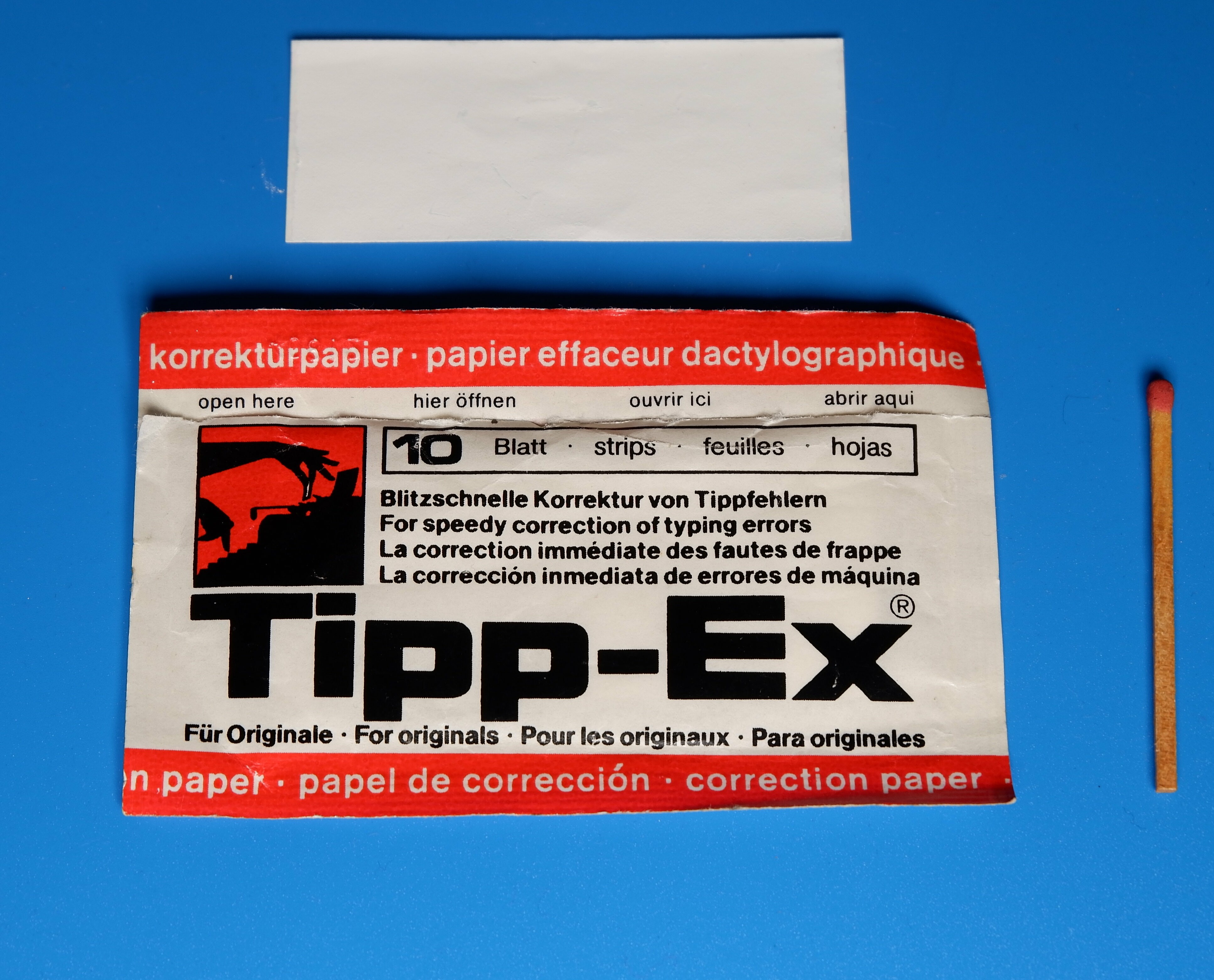 50 Blatt TIPP EX Korrekturpapier weiss für Schreibmaschine universal Nr 1000 