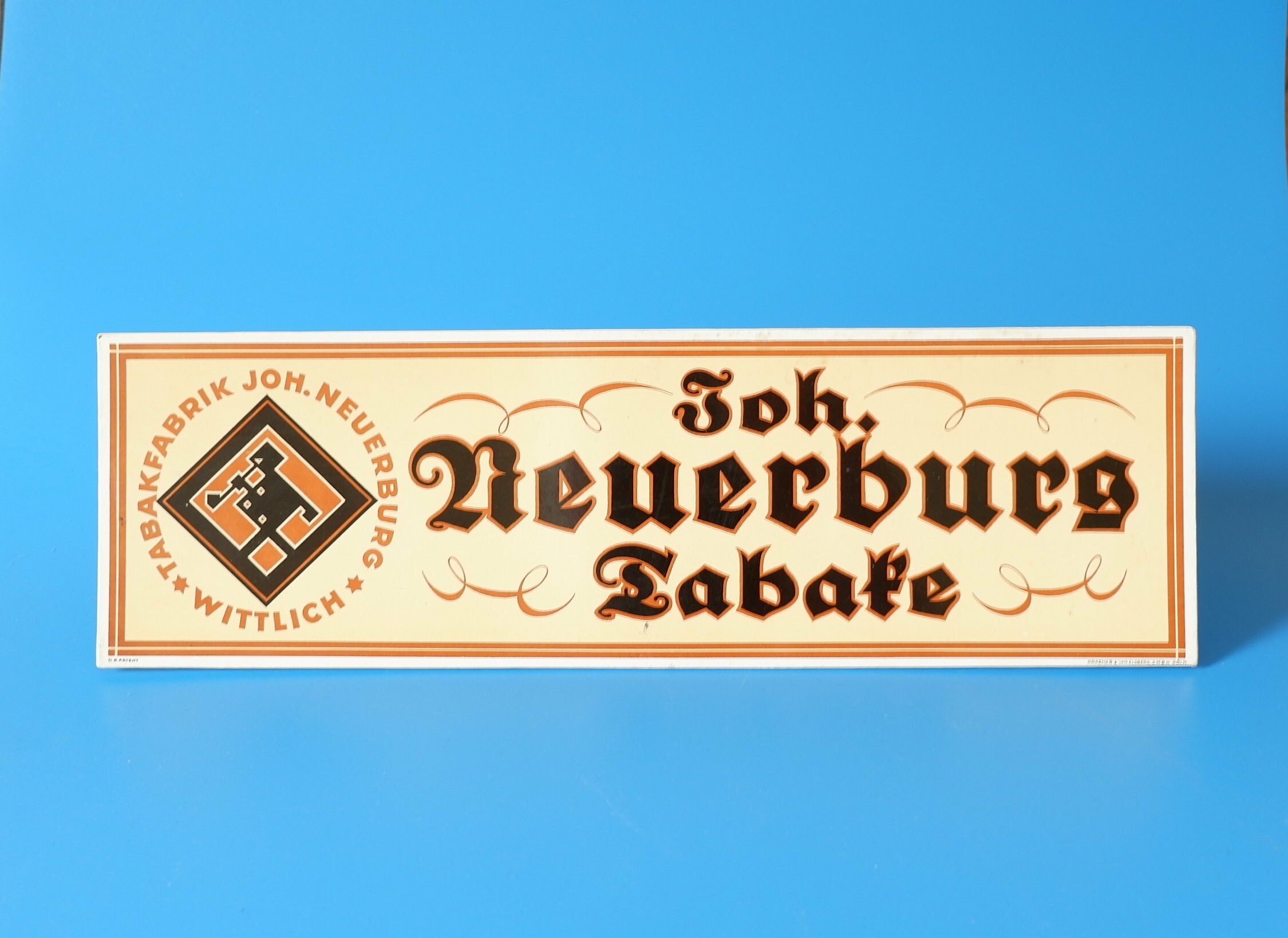 Werbeplakat	 Johann Neuerburg	Tabakfabrik (Volkskunde- und Freilichtmuseum Roscheider Hof CC0)