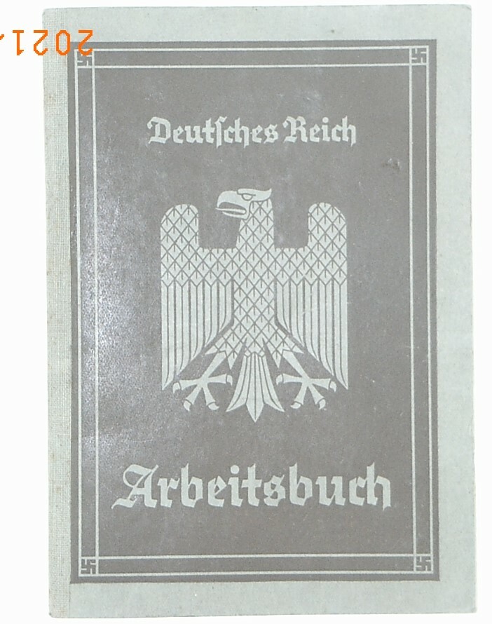 Arbeitsbuch Deutsches Reich: Kaufmännische Angestellte (Volkskunde- und Freilichtmuseum Roscheider Hof CC0)