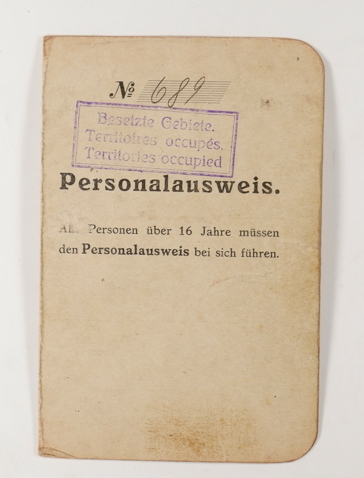 Personalausweis von 1929 (Volkskunde- und Freilichtmuseum Roscheider Hof CC0)