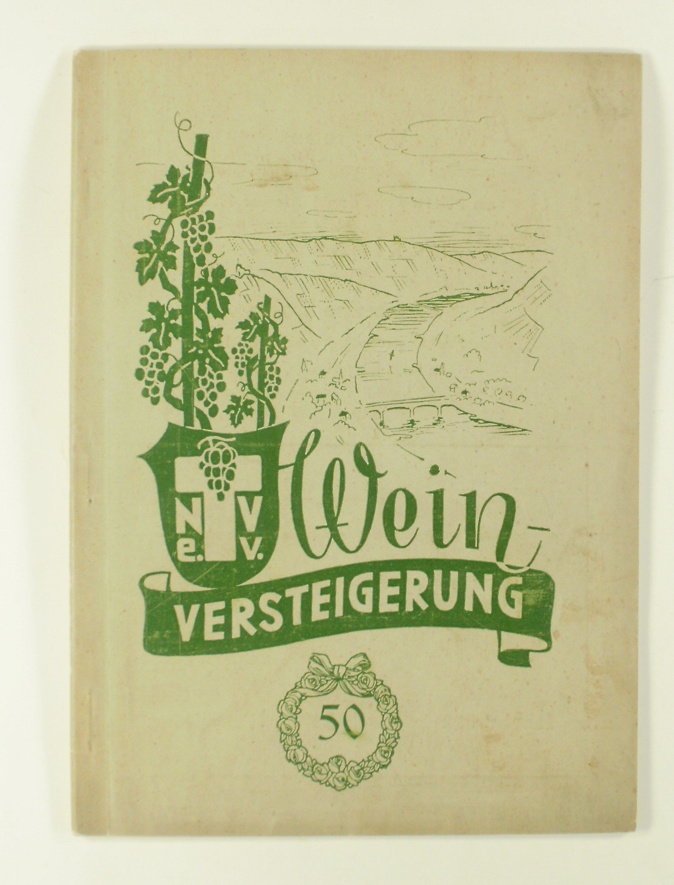 Auktionskatalog der Trierer Weinversteigerung am 15. und 16. Februar 1952 (Volkskunde- und Freilichtmuseum Roscheider Hof CC0)