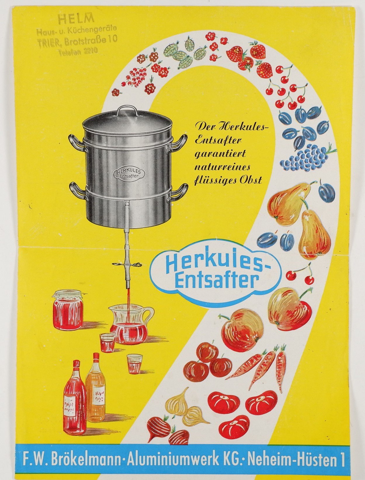 Herkules-Entsafter – Flüssiges Obst zu jeder Jahreszeit… (Volkskunde- und Freilichtmuseum Roscheider Hof RR-F)