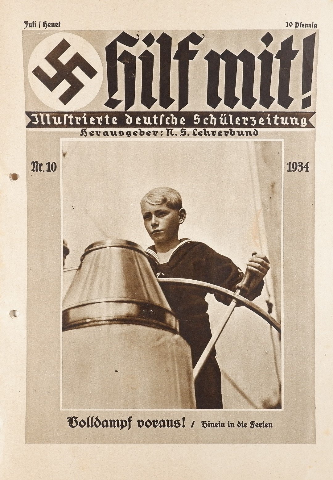 Hilf mit! - Illustrierte deutsche Schülerzeitung 10/1934 (Volkskunde- und Freilichtmuseum Roscheider Hof RR-F)