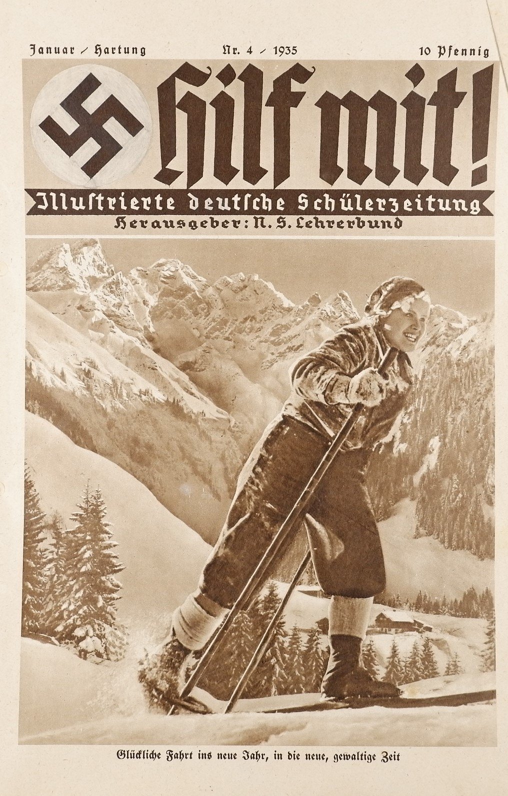 Hilf mit! - Illustrierte deutsche Schülerzeitung 4/1935 (Volkskunde- und Freilichtmuseum Roscheider Hof RR-F)