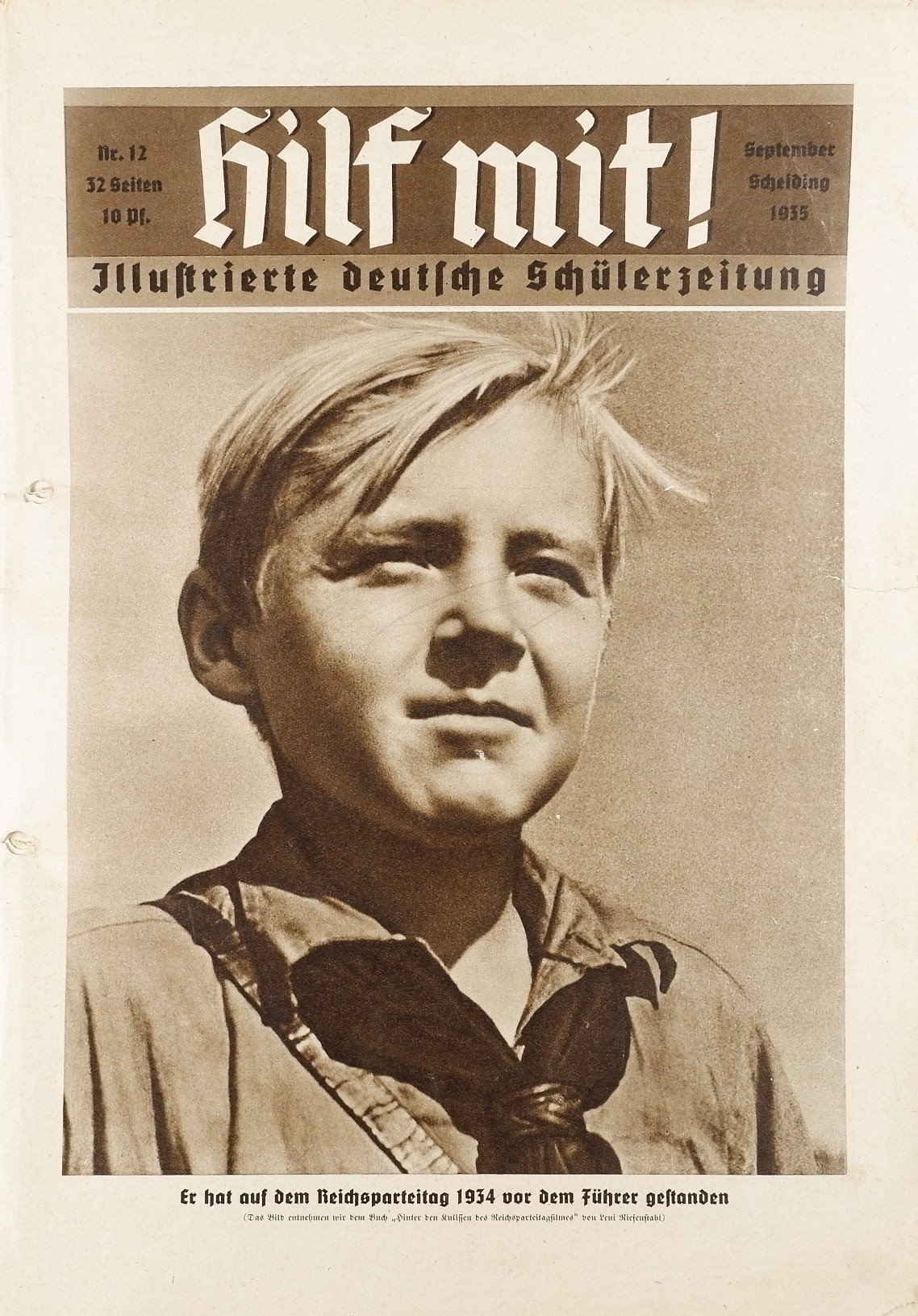 Hilf mit! - Illustrierte deutsche Schülerzeitung 12/1935 (Volkskunde- und Freilichtmuseum Roscheider Hof RR-F)