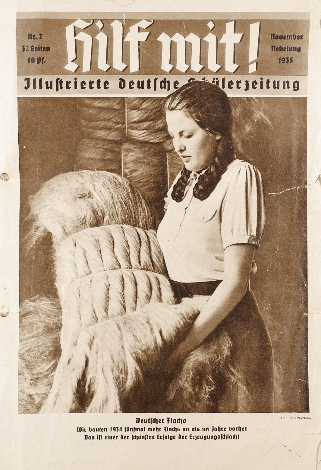 Hilf mit! - Illustrierte deutsche Schülerzeitung 2/1935 (Volkskunde- und Freilichtmuseum Roscheider Hof RR-F)