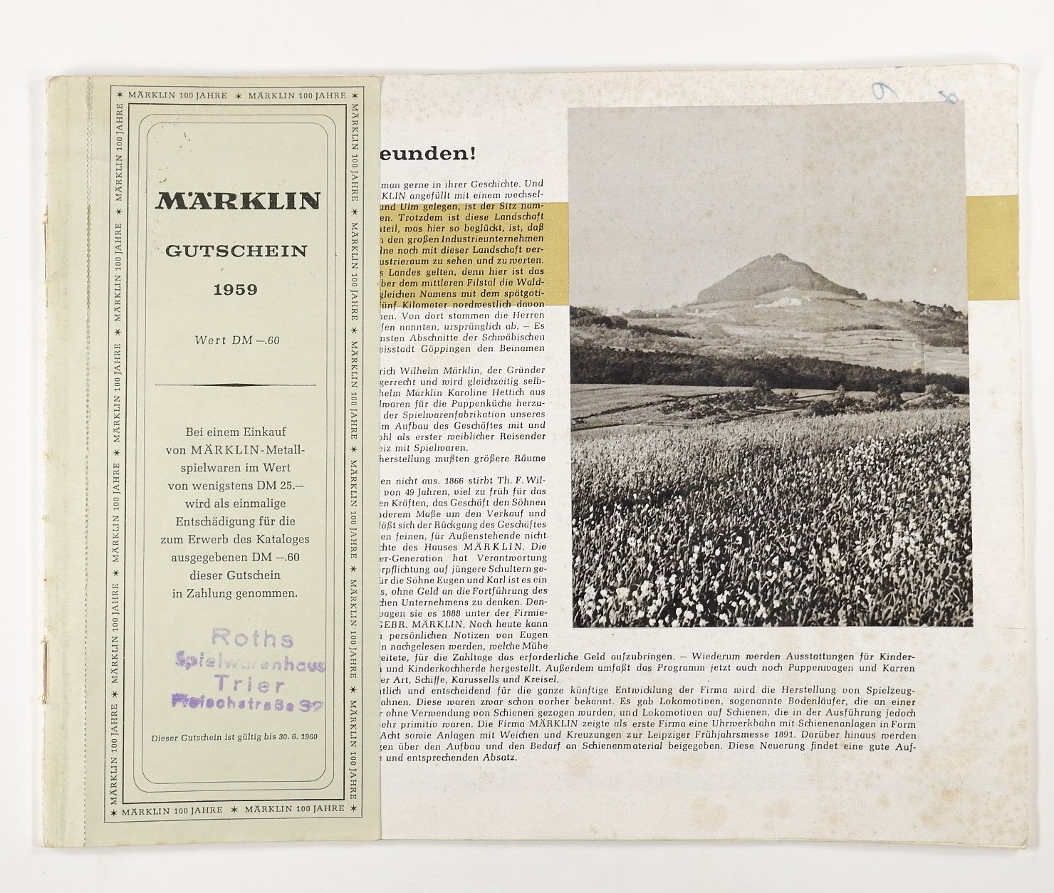 Märklin Katalog 1959 (Volkskunde- und Freilichtmuseum Roscheider Hof RR-F)
