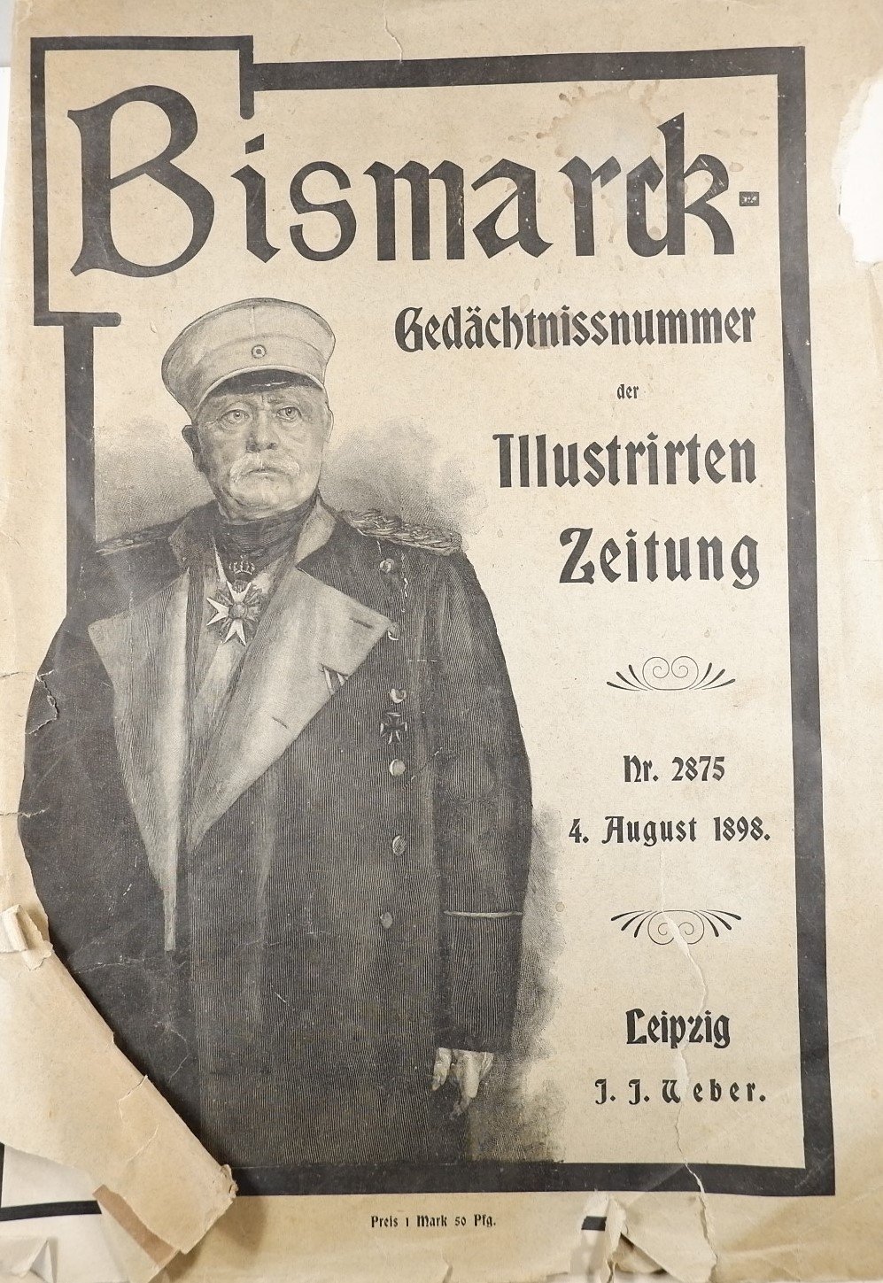 Bismarvk-Gedächnissnummer der Illustrierten Zeitung 4. August 1898 (Volkskunde- und Freilichtmuseum Roscheider Hof CC0)