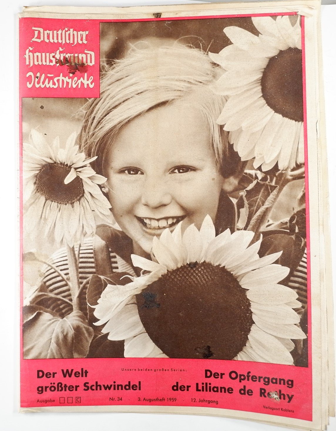 Deutscher Hausfreund Illustrierte (3.Augustheft 1959) (Volkskunde- und Freilichtmuseum Roscheider Hof RR-F)
