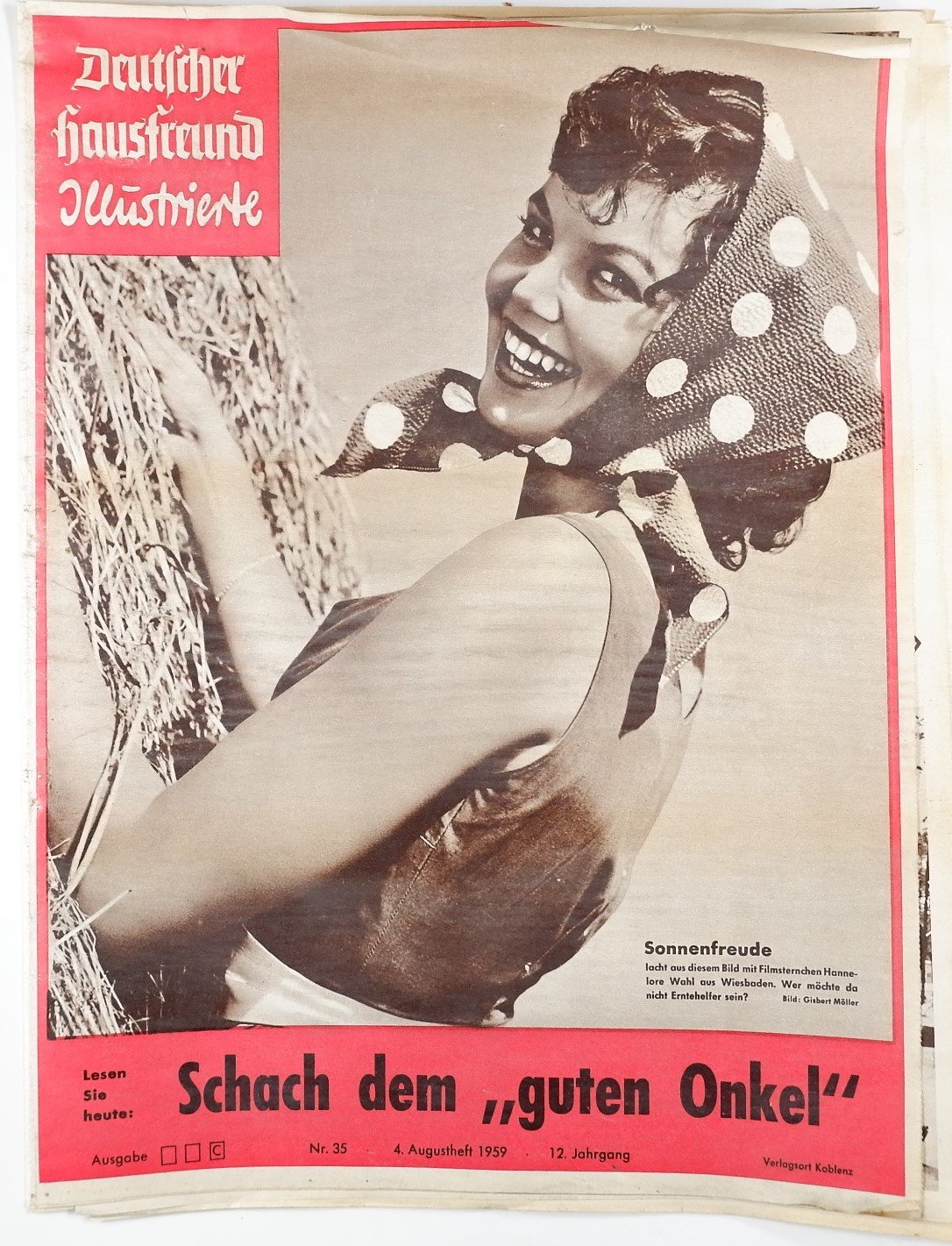 Deutscher Hausfreund Illustrierte (4.Augustheft 1959) (Volkskunde- und Freilichtmuseum Roscheider Hof RR-F)