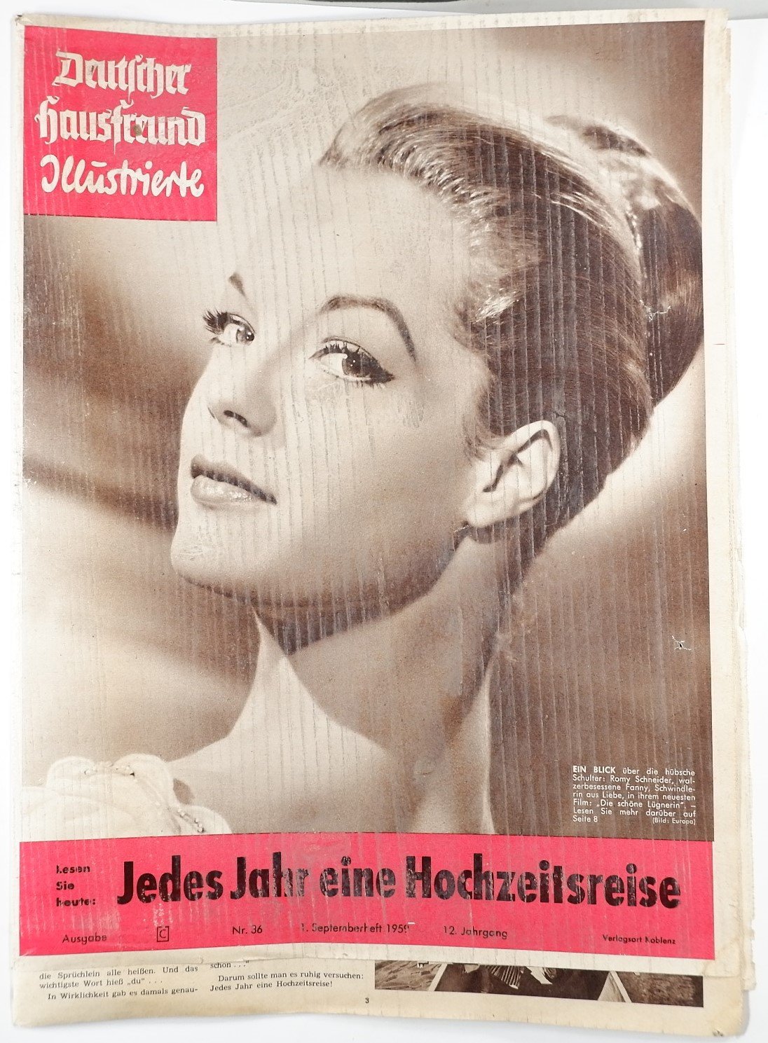 Deutscher Hausfreund Illustrierte (1.Septemberheft 1959) (Volkskunde- und Freilichtmuseum Roscheider Hof RR-F)