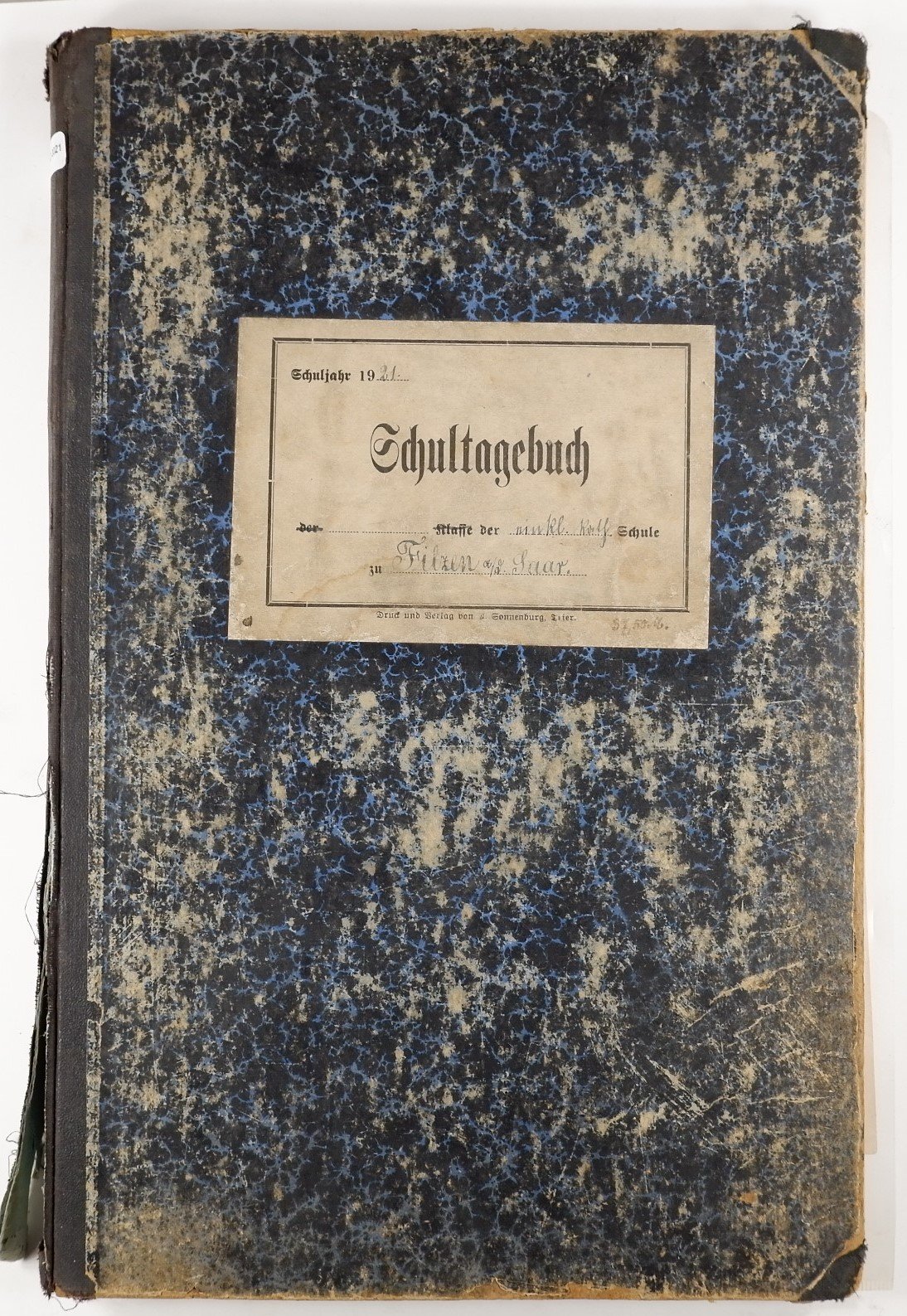 Schultagebuch (1921 bis 1932) (Volkskunde- und Freilichtmuseum Roscheider Hof CC0)