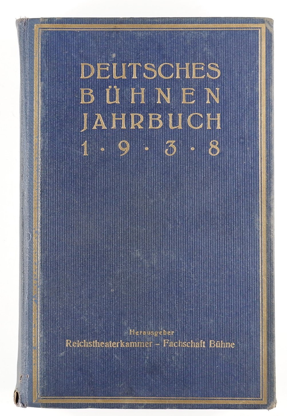Deutsches Bühnen Jahrbuch 1938 (Volkskunde- und Freilichtmuseum Roscheider Hof RR-F)
