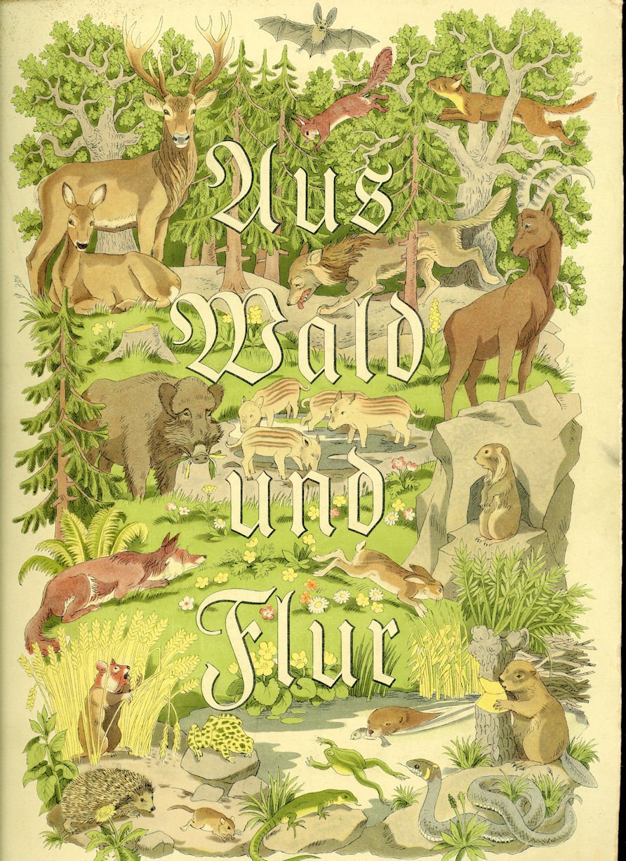 Sammelalbum "Aus Wald und Flur" Teil 1 - Tiere unserer Heimat (Volkskunde- und Freilichtmuseum Roscheider Hof CC0)