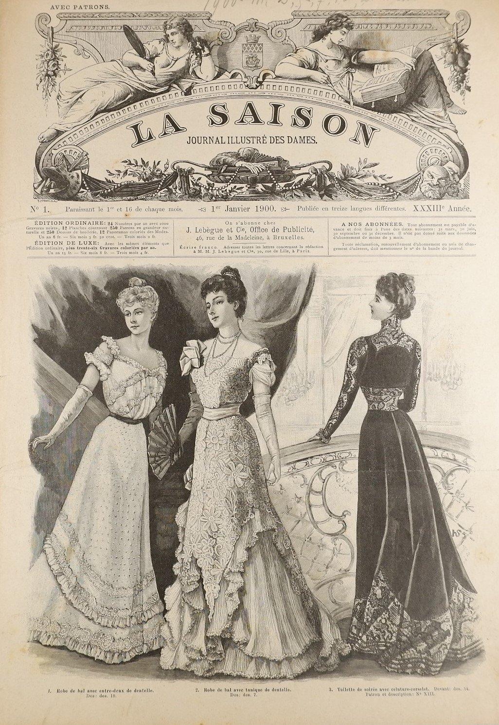 Sammlung: La Saison, Journal illustre`des dames (1900) (Volkskunde- und Freilichtmuseum Roscheider Hof RR-F)