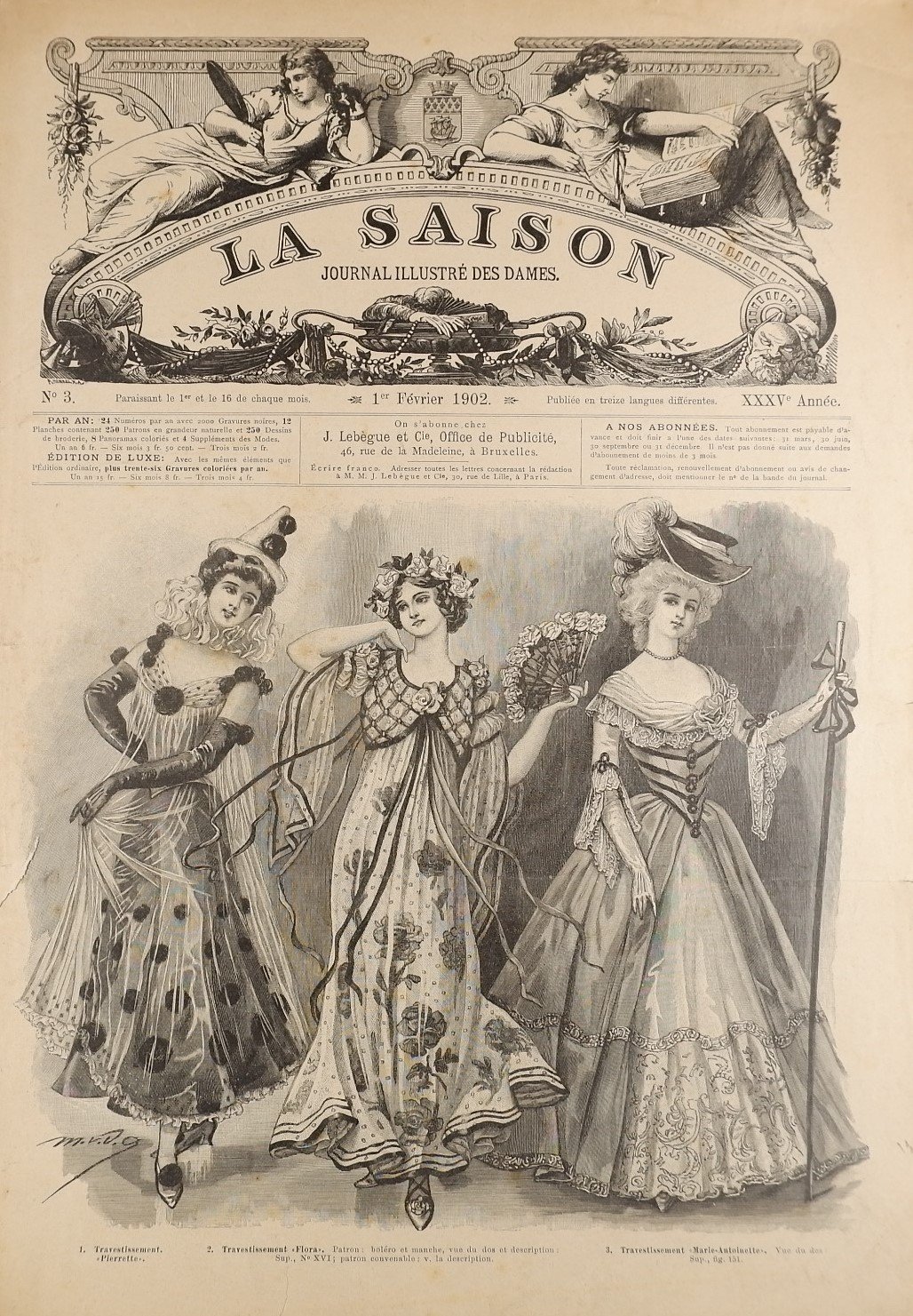 Sammlung: La Saison, Journal illustre`des dames (1902) (Volkskunde- und Freilichtmuseum Roscheider Hof RR-F)