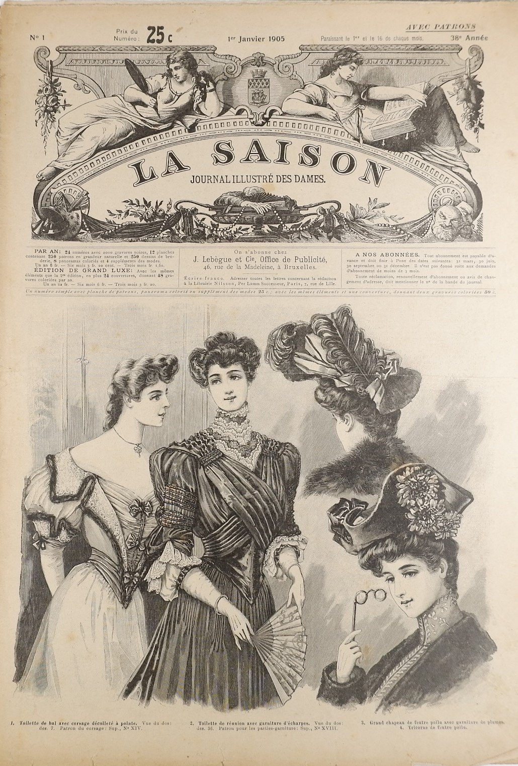 Sammlung: La Saison, Journal illustre`des dames (1905) (Volkskunde- und Freilichtmuseum Roscheider Hof RR-F)