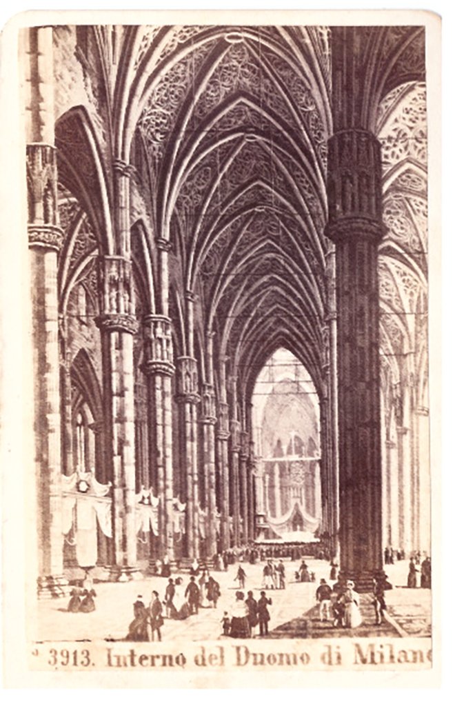 Kathedrale von Neapel Carte de visite (CDV) Fotografie (Volkskunde- und Freilichtmuseum Roscheider Hof CC0)